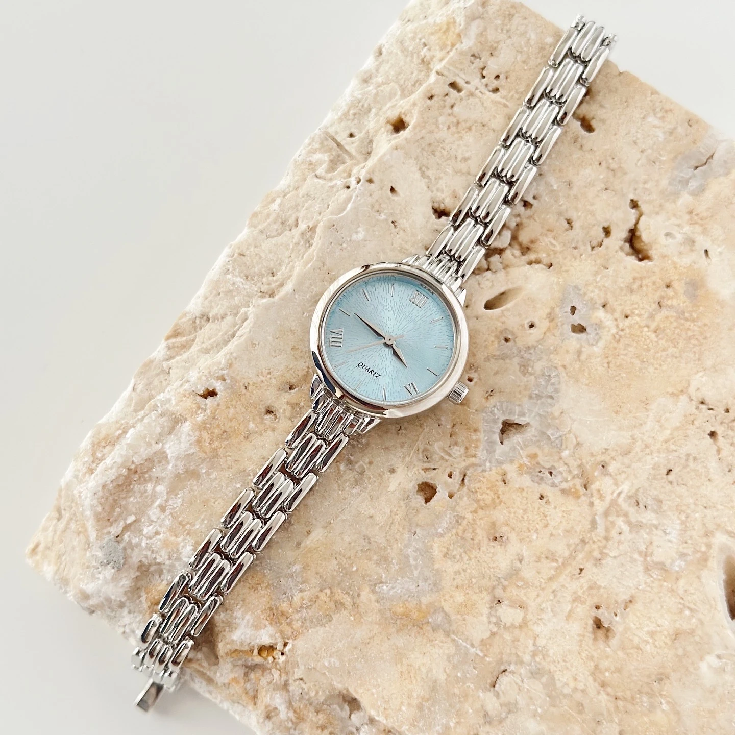 Nervion Gümüş Mavi Saat