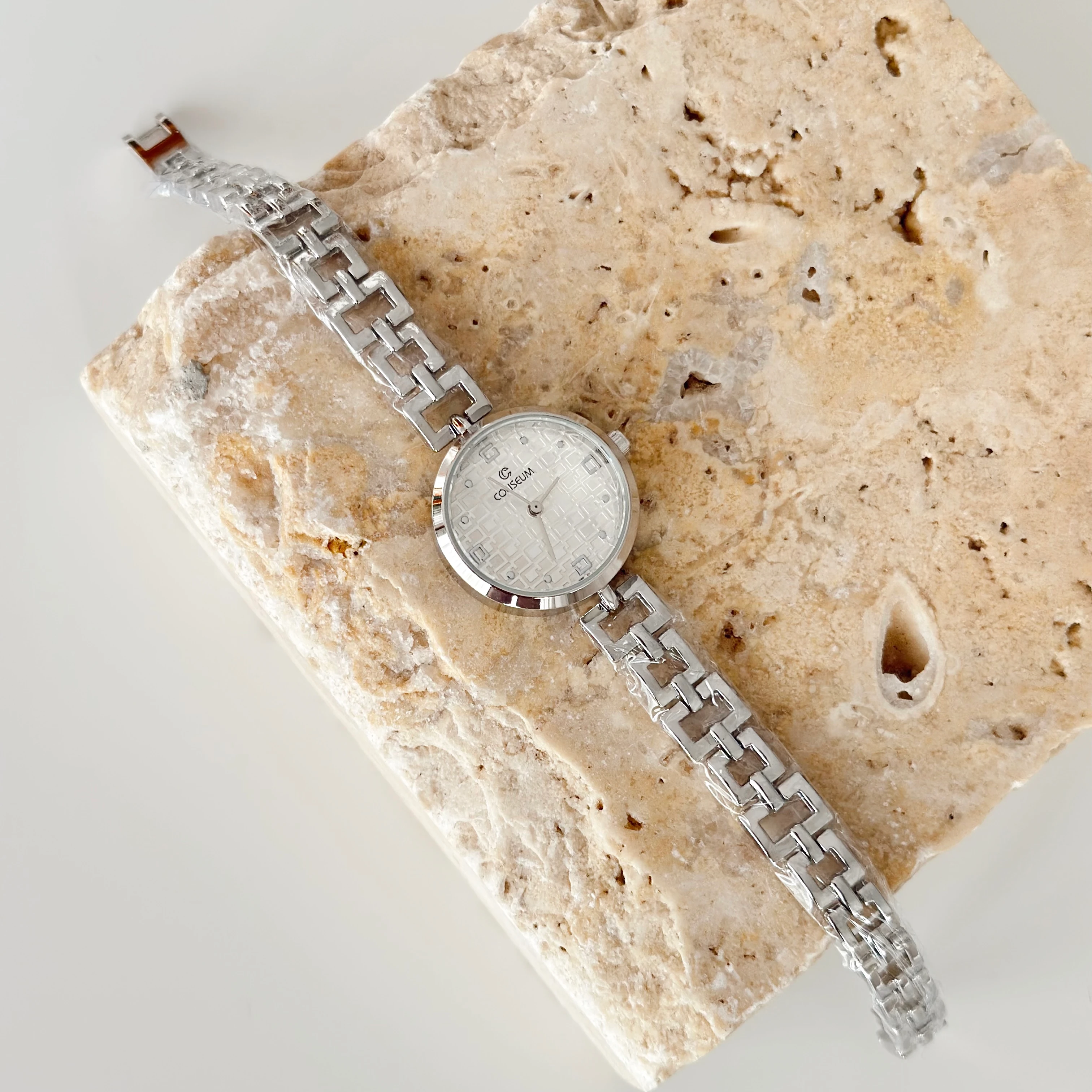 Dourado Gümüş Saat Beyaz