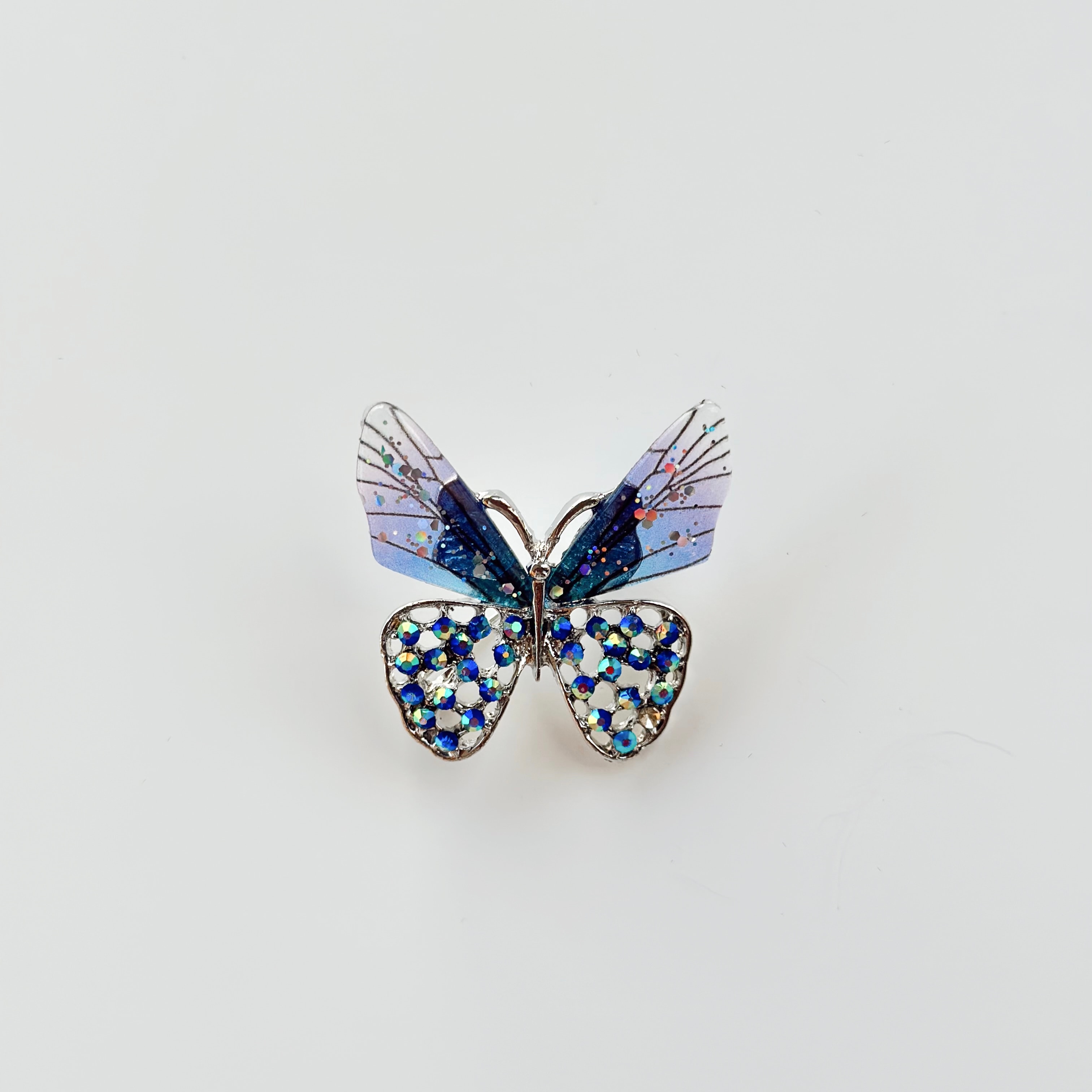 Mavi Kelebek Broş