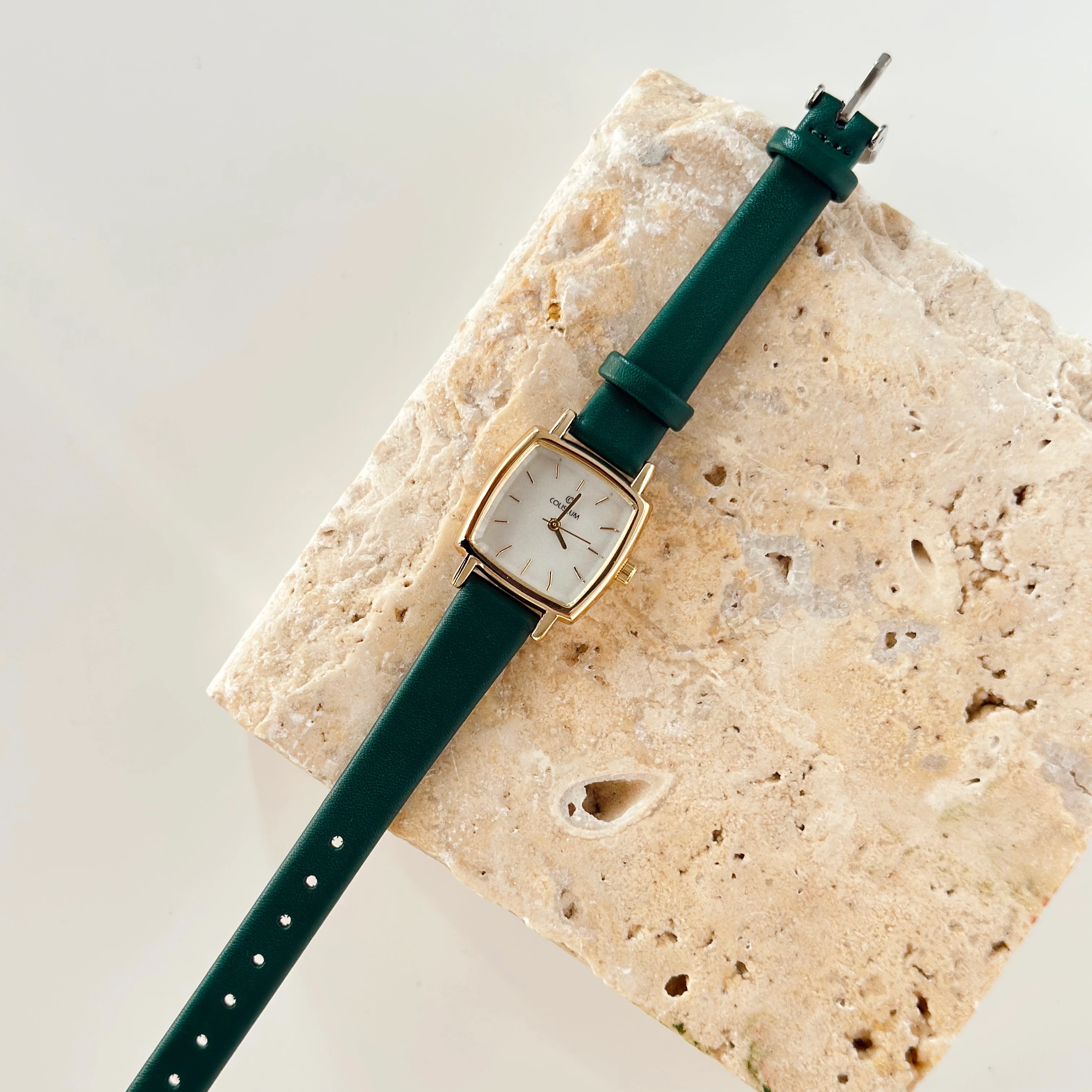 Viev Gold Deri Kayışlı Saat