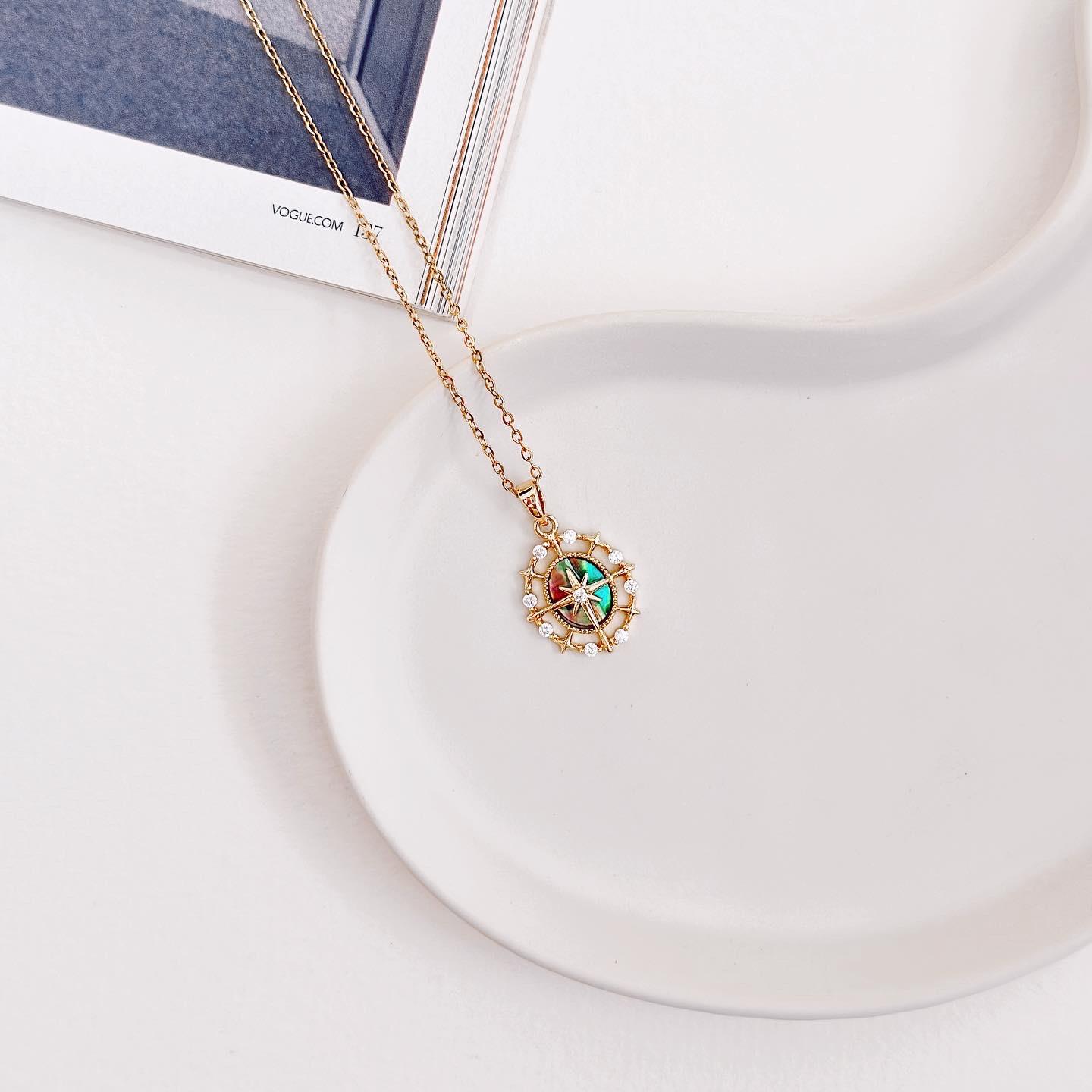 Aurora boreale Çelik Kolye