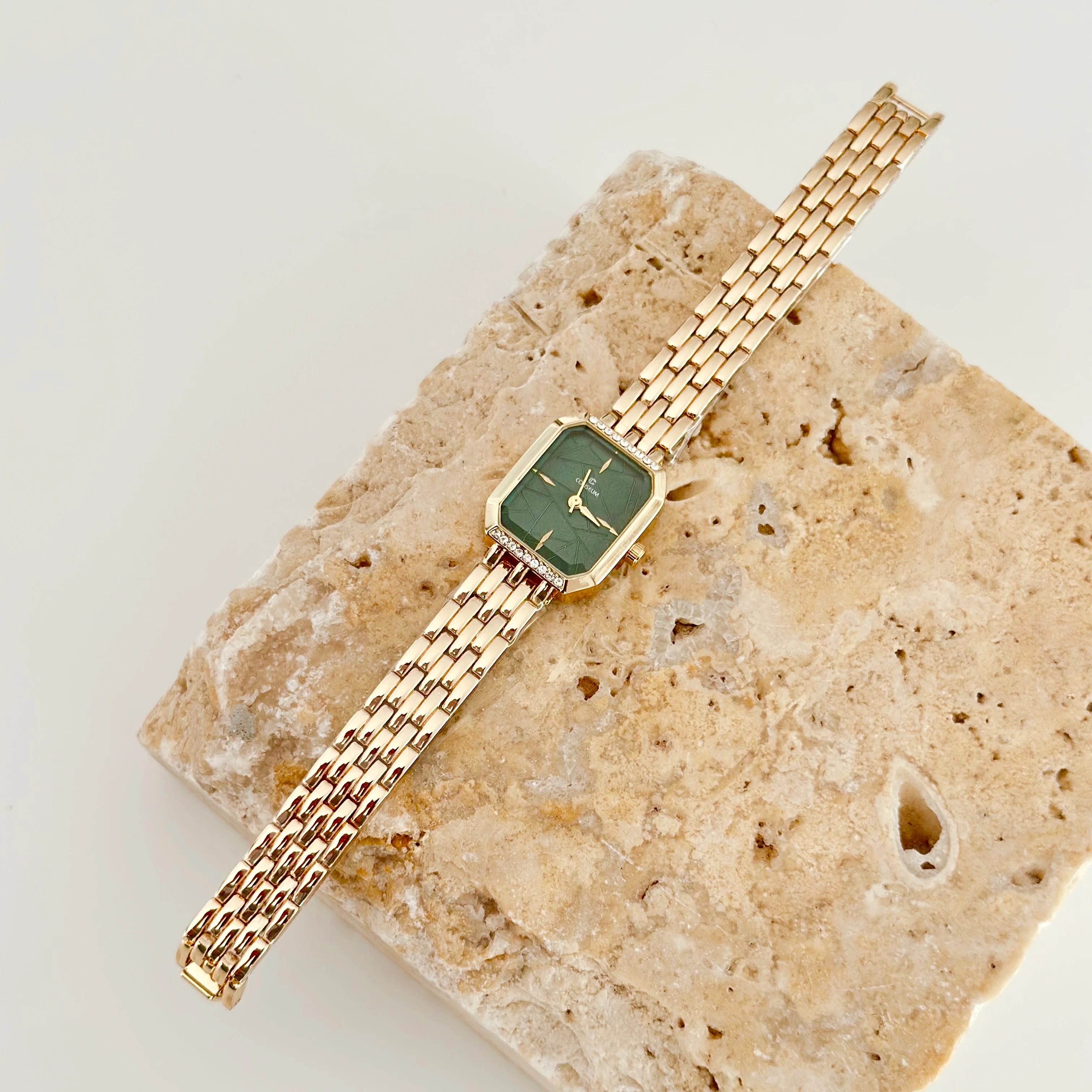 Ponctuel Gold Saat Yeşil