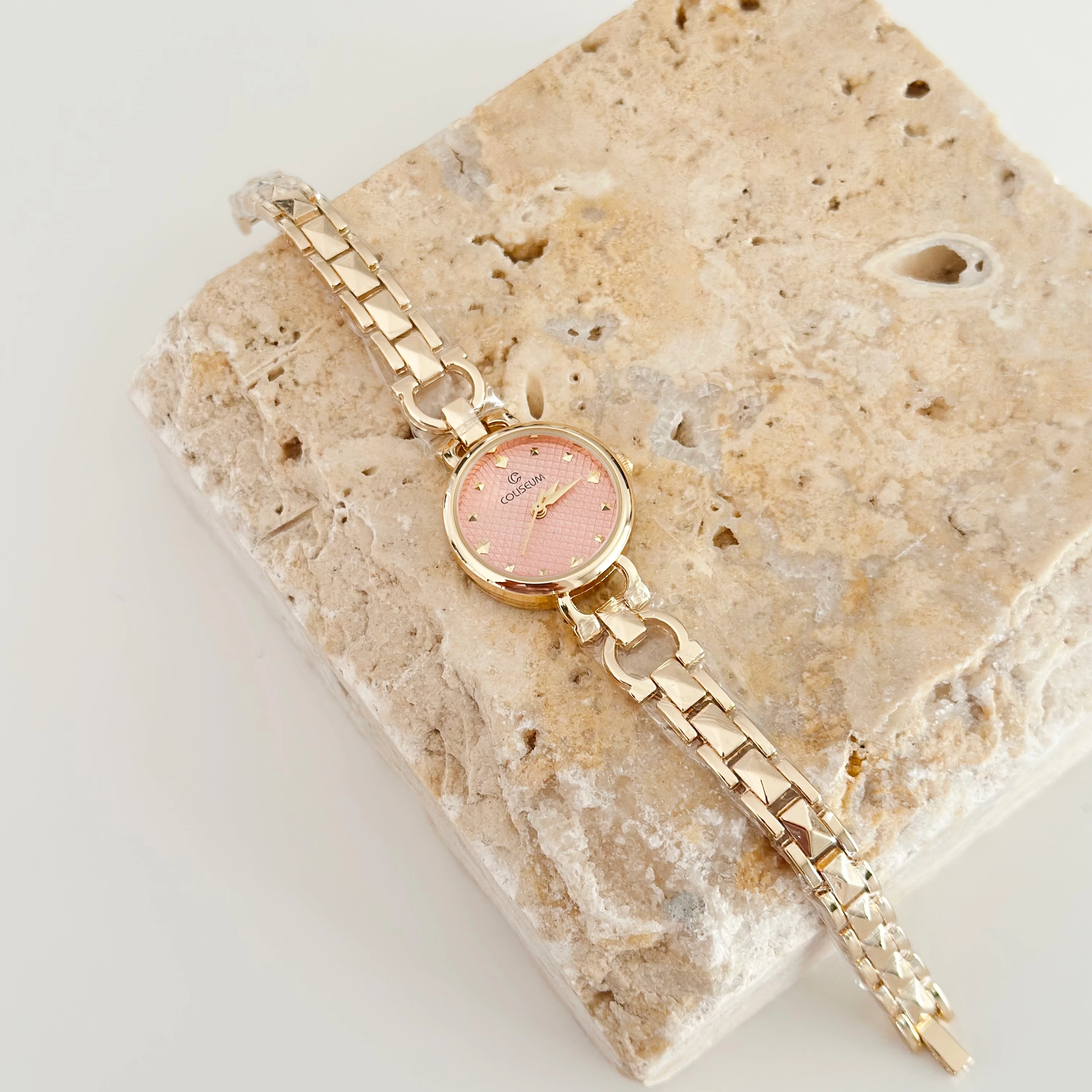 Soilleir Gold Saat Pembe