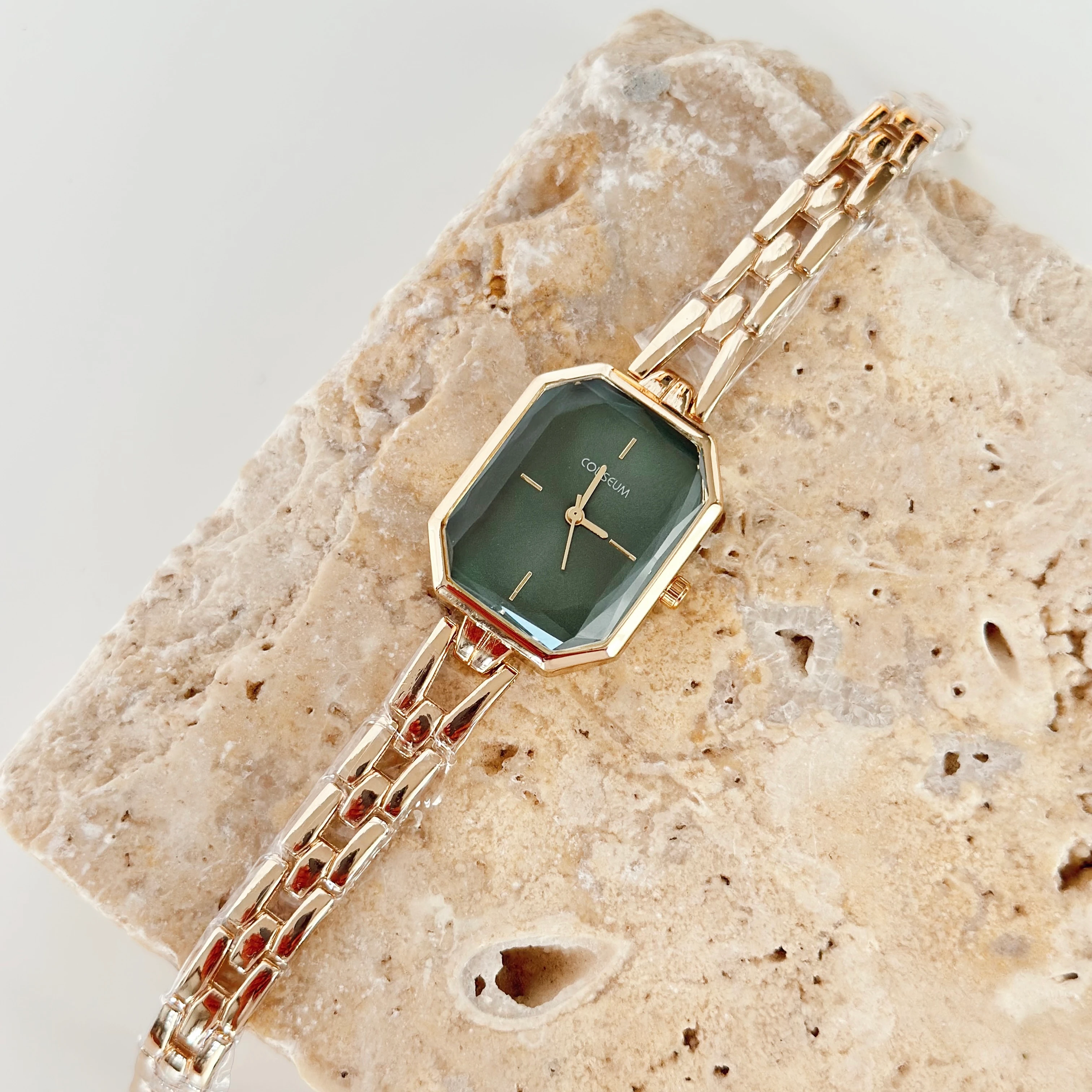 Angulaire Gold Saat Yeşil