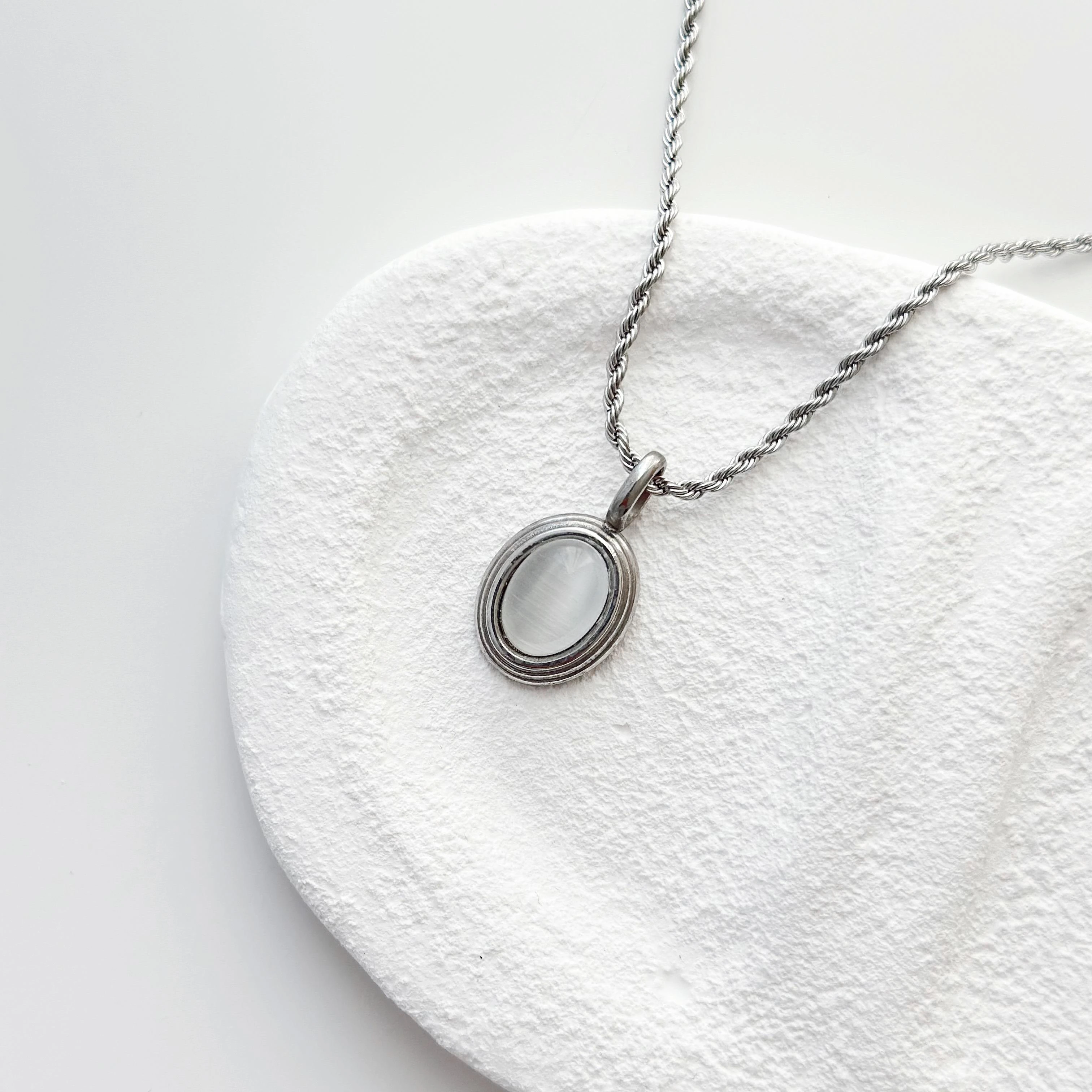 Linda grey Çelik Kolye