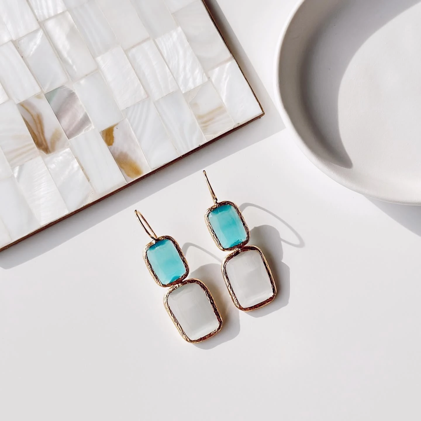 Kalsit Doğal taş küpe