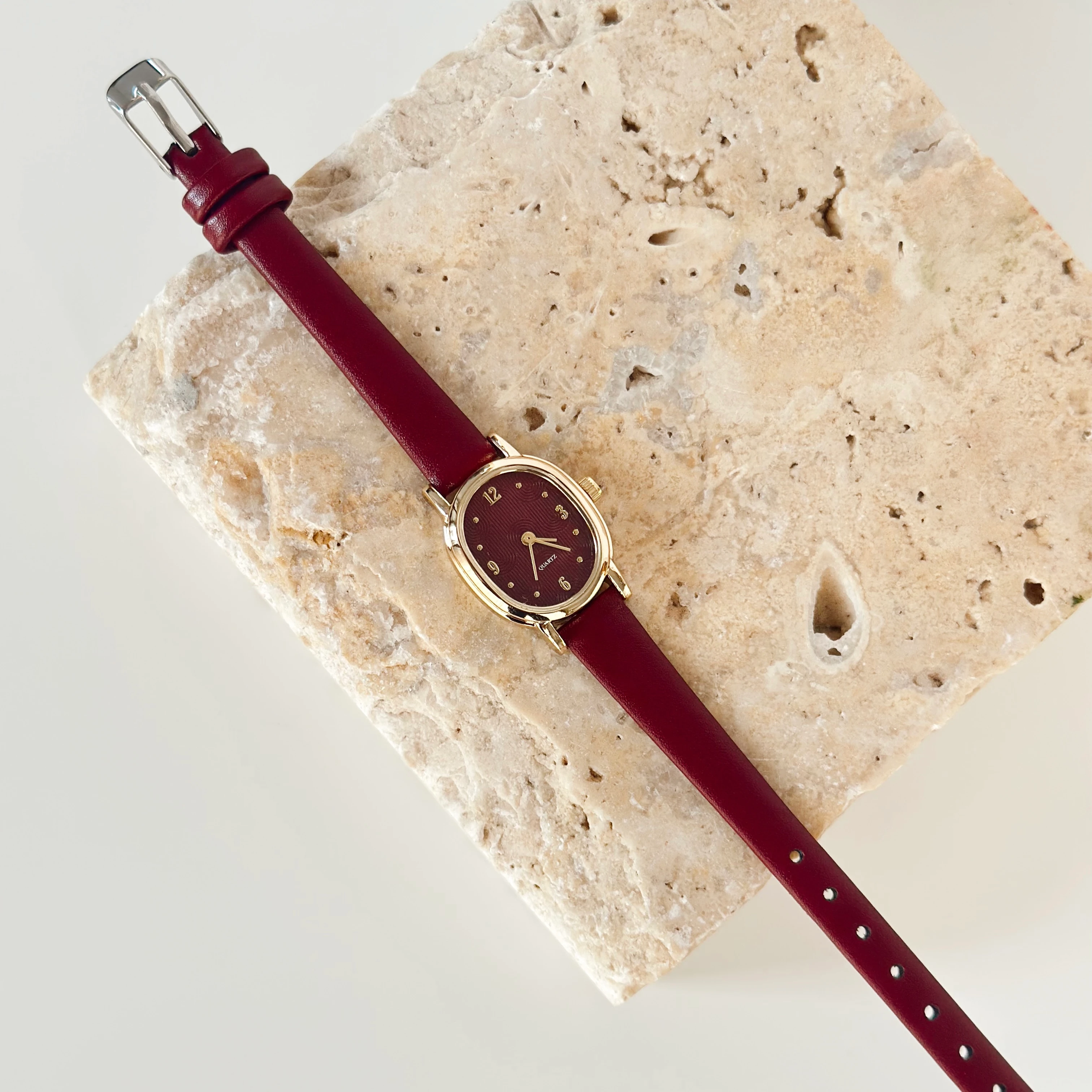 Sapphire Gold Deri Kordon Saat