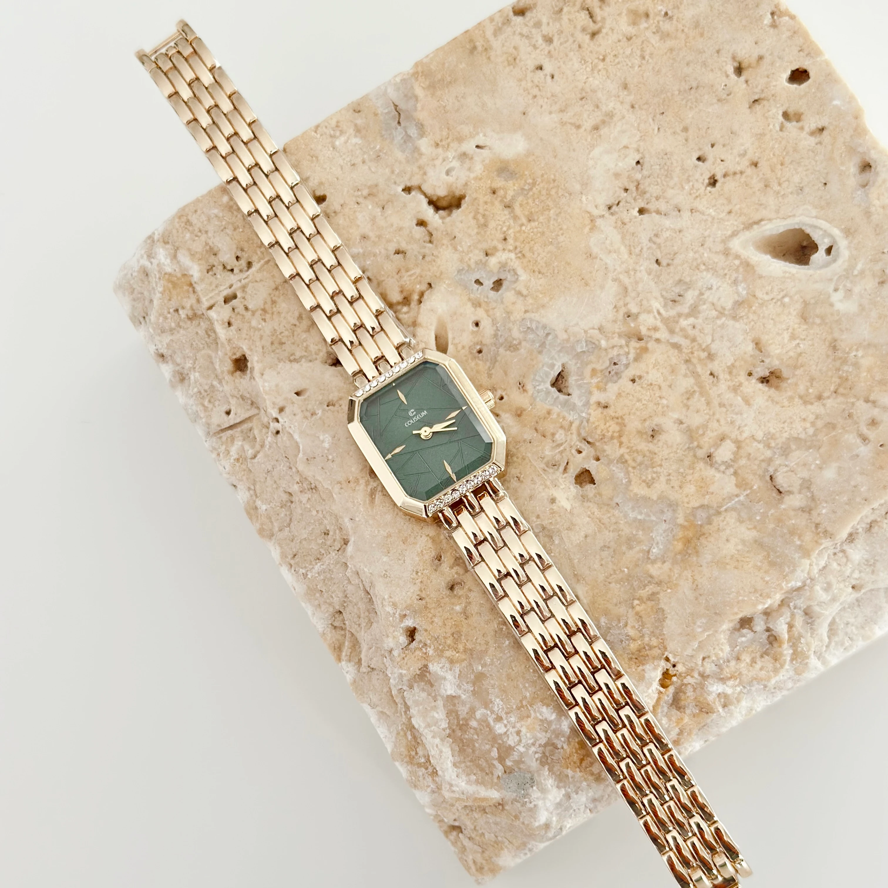 Ponctuel Gold Saat Yeşil