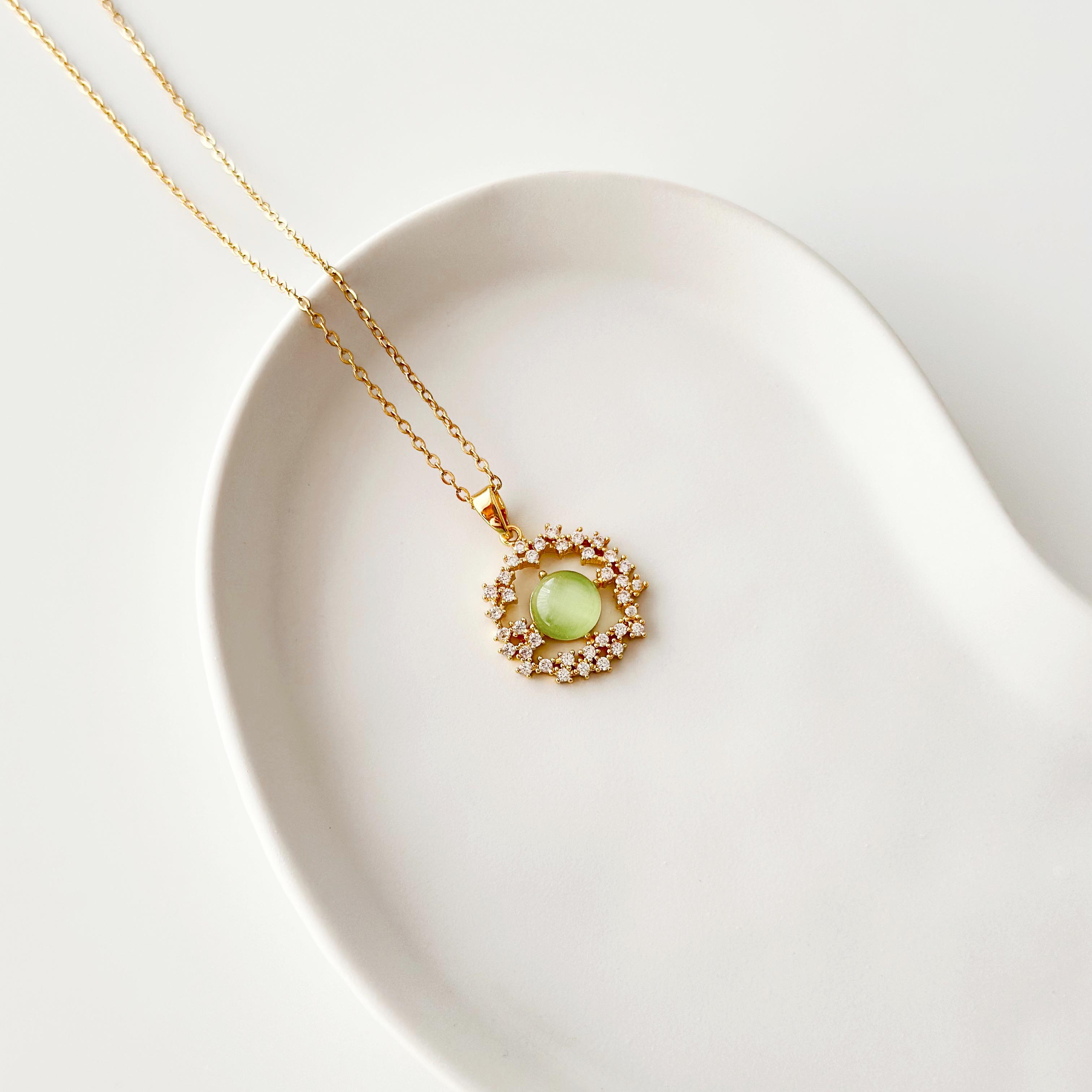 Monde vert Çelik Kolye