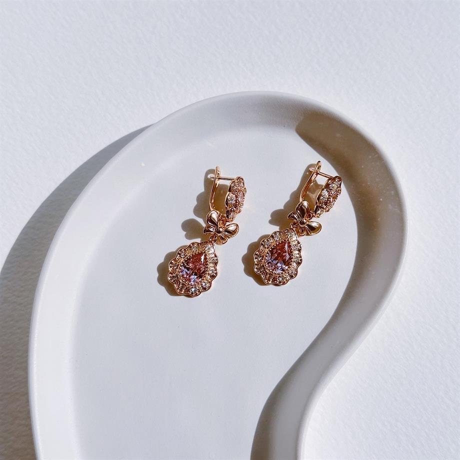 Fiyonk Taşlı Xuping Küpe | Çelik