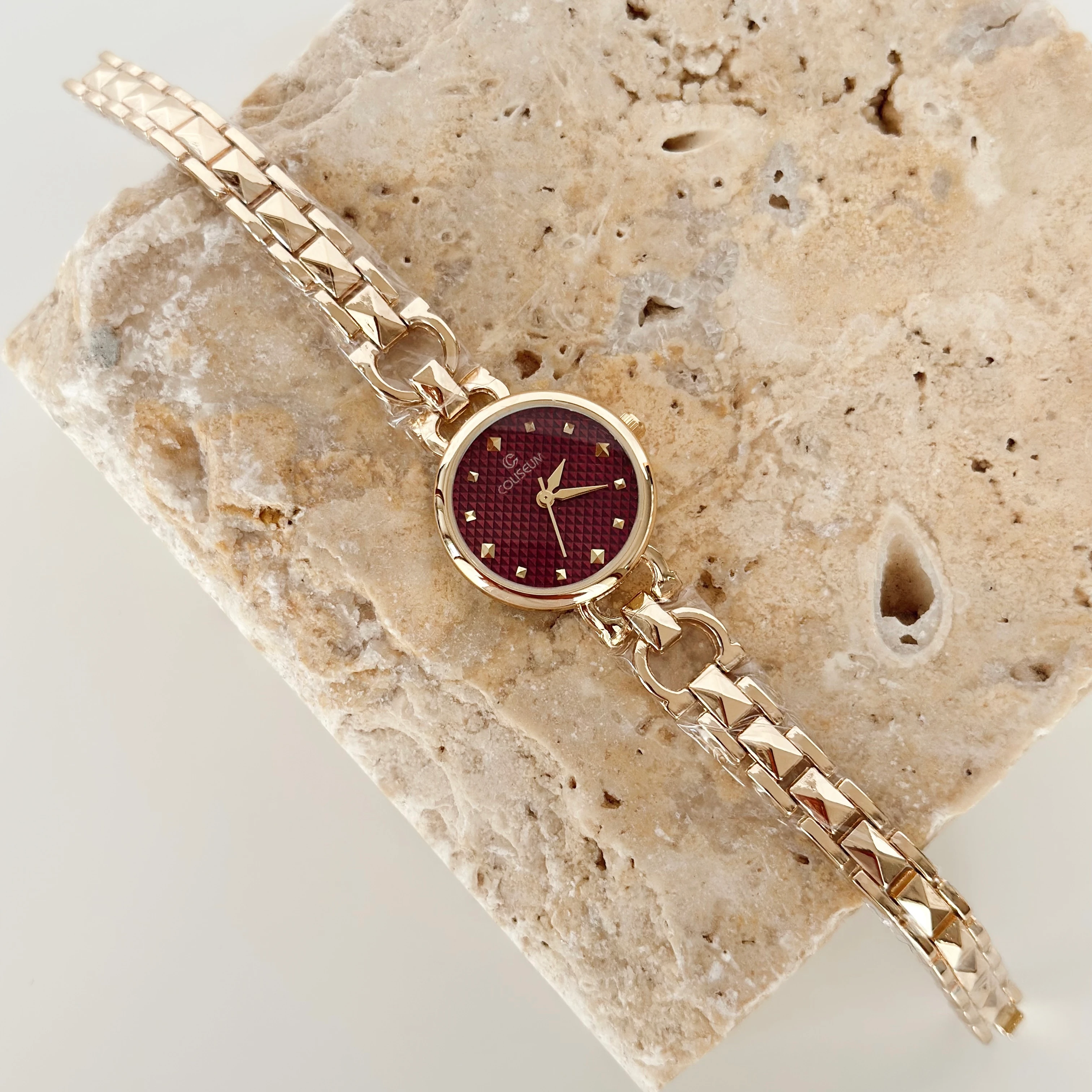 Soilleir Gold Saat Bordo