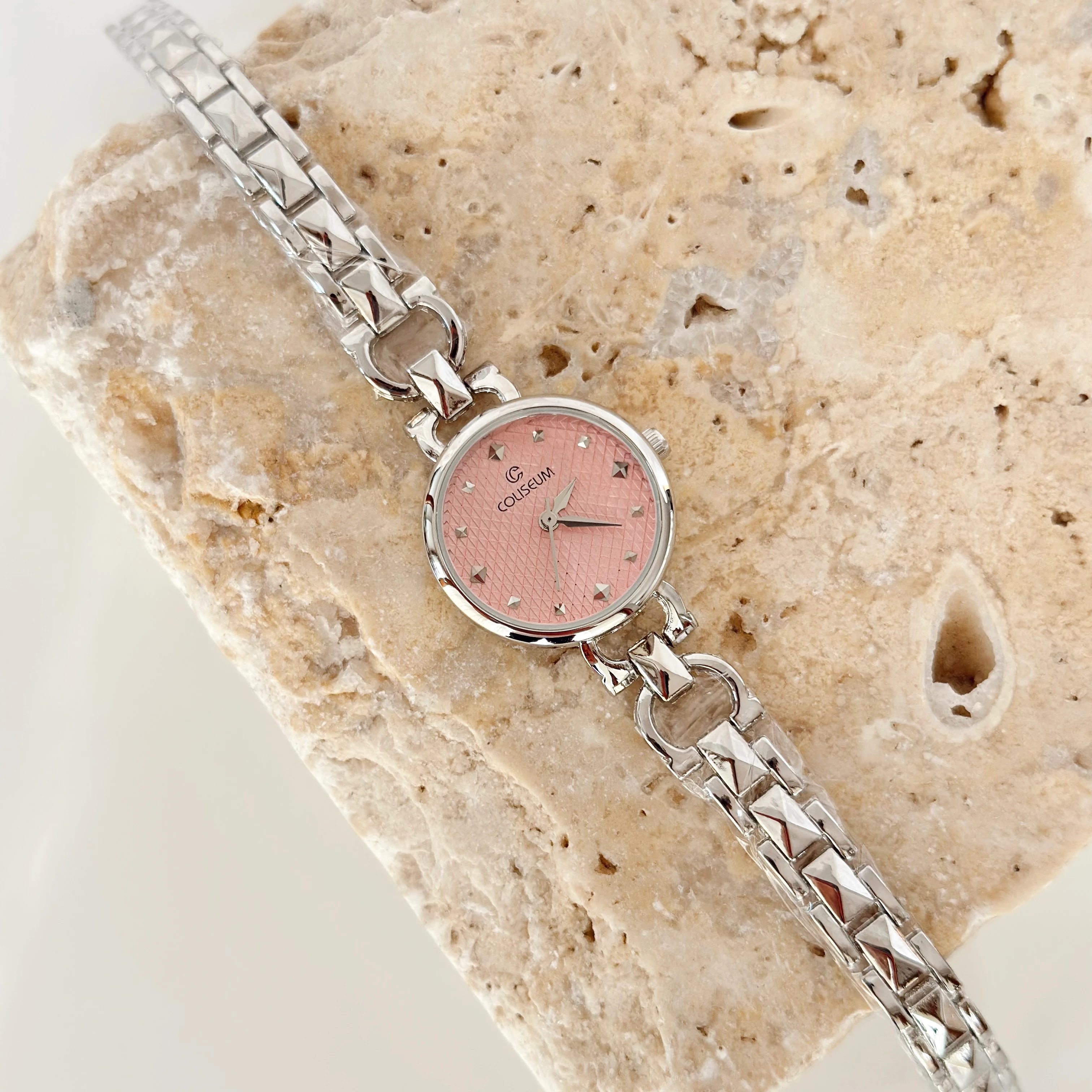 Soilleir Gümüş Saat Pembe