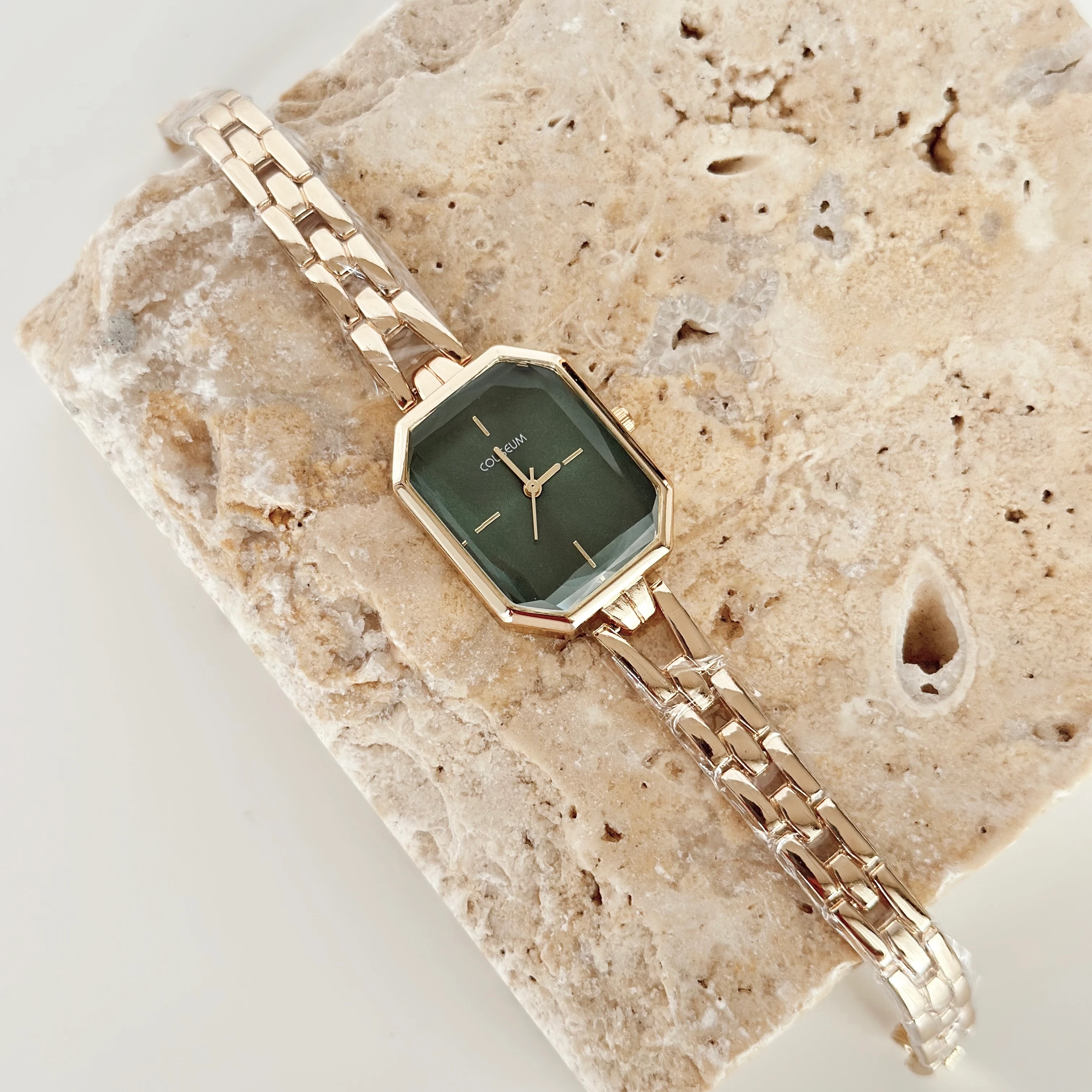 Angulaire Gold Saat Yeşil