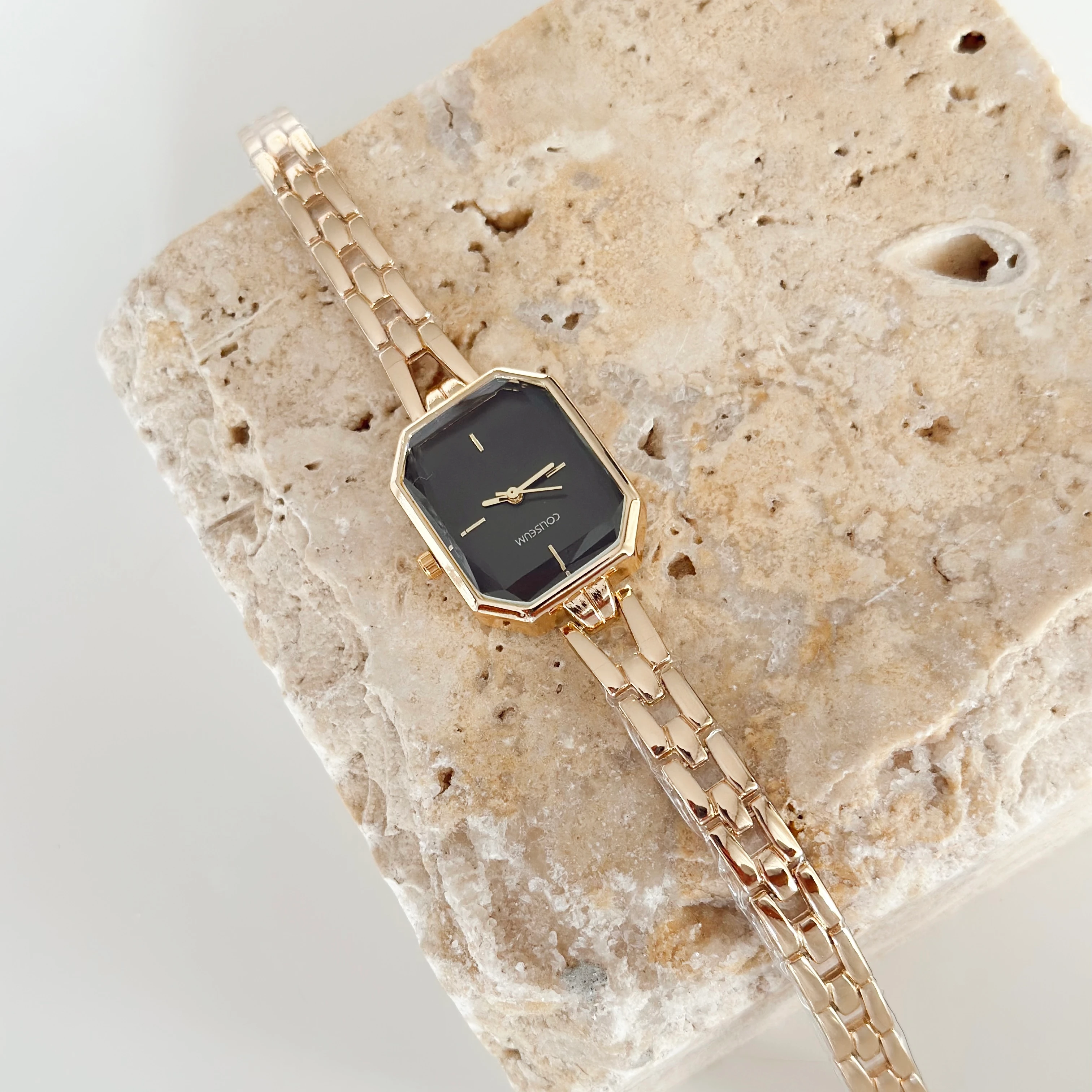 Angulaire Gold Saat Sİyah