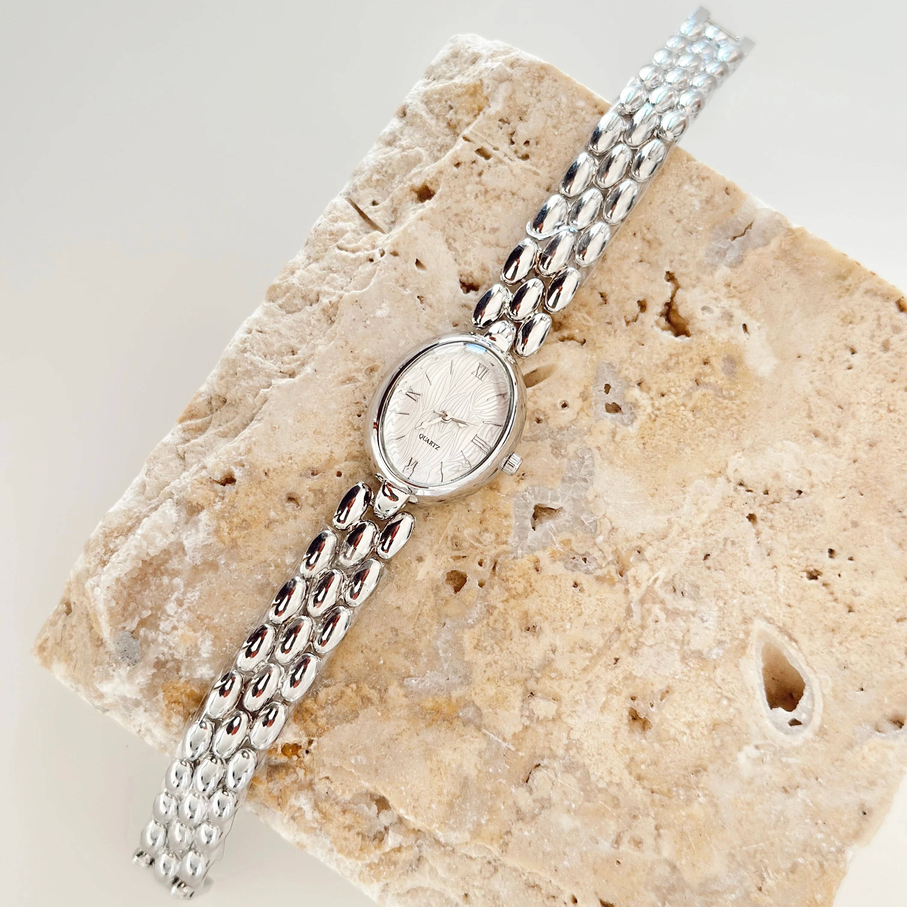 Turias Beyaz Gümüş Saat