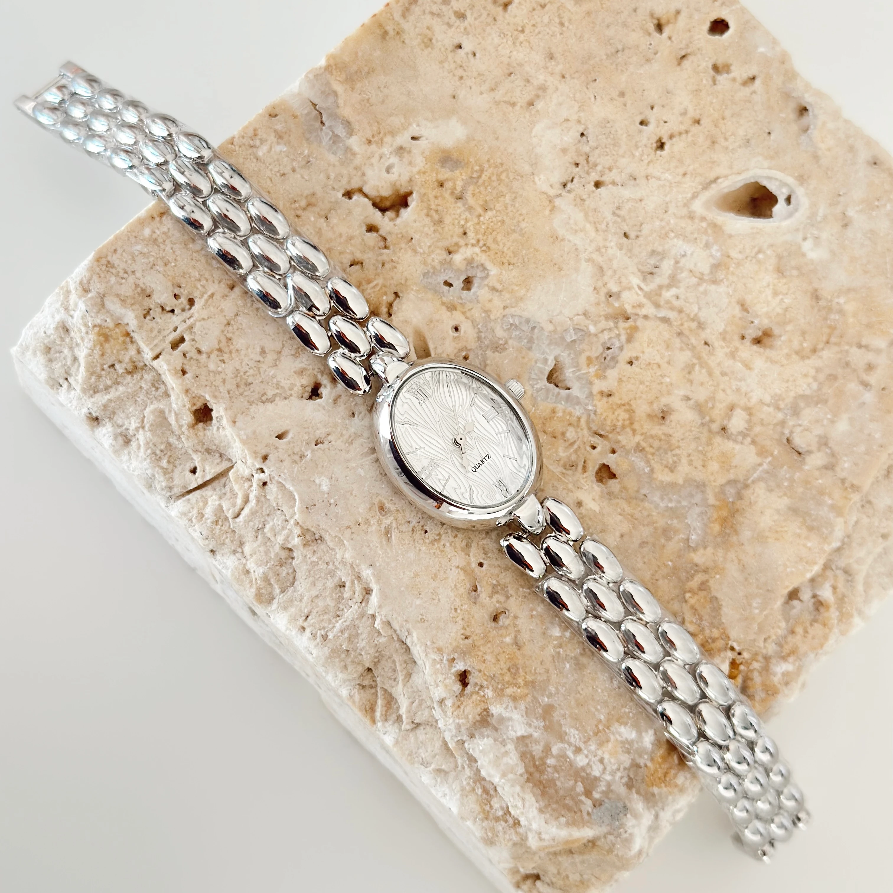 Turias Beyaz Gümüş Saat