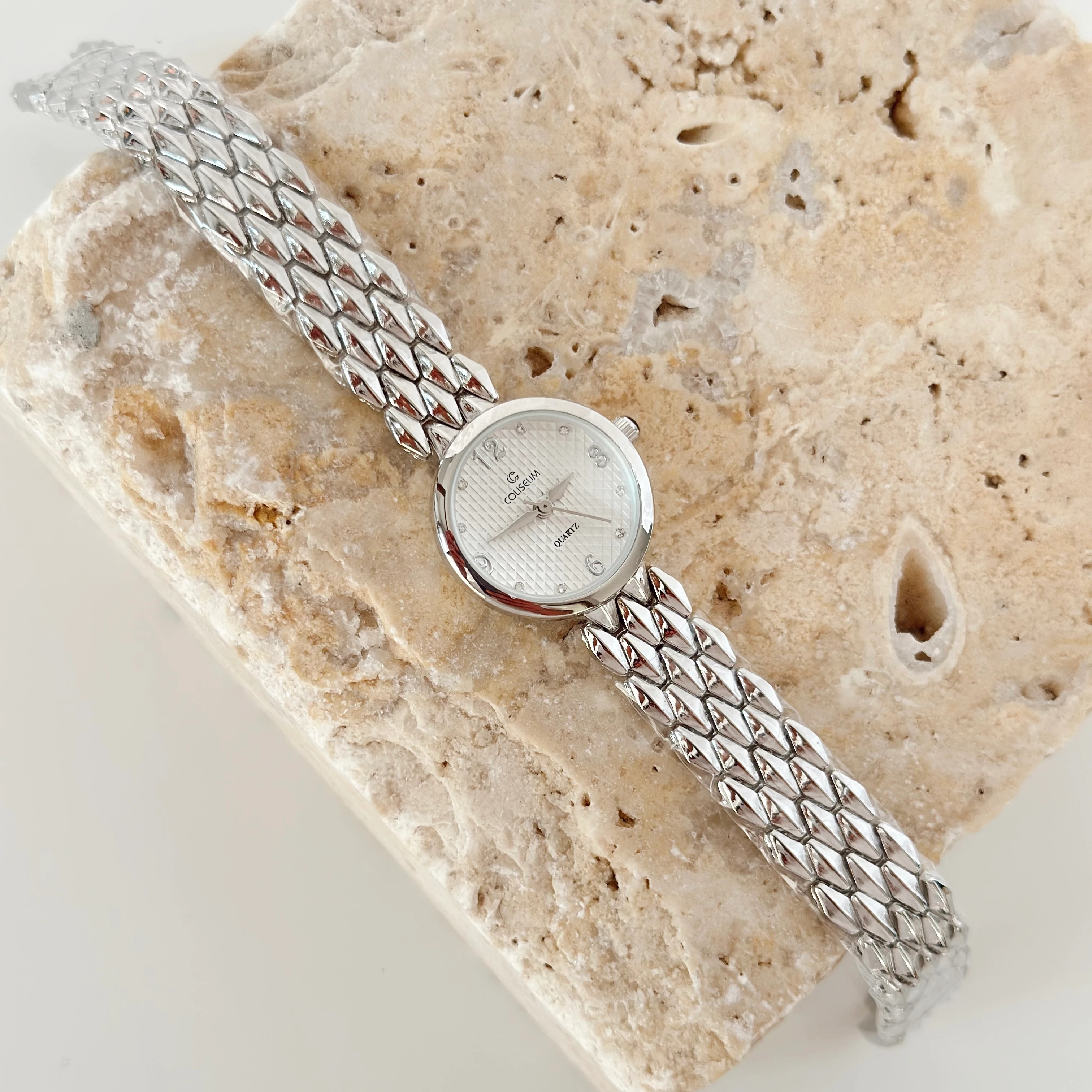 Osier Gümüş Saat Beyaz