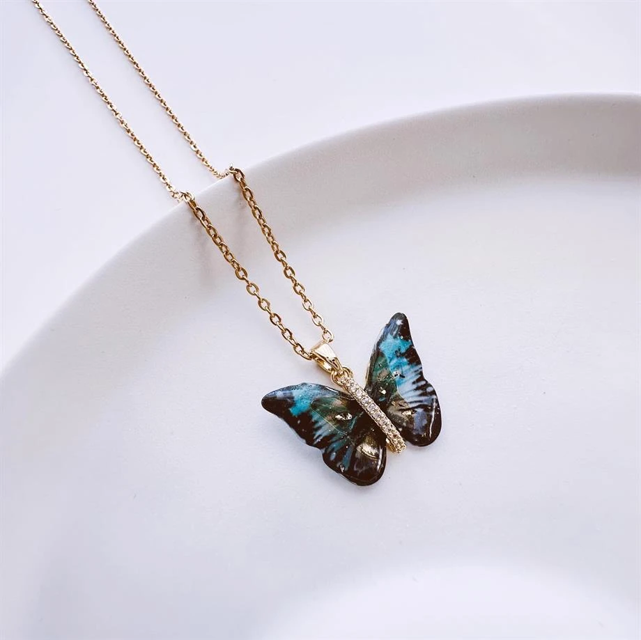 Night Mariposa grey Kolye