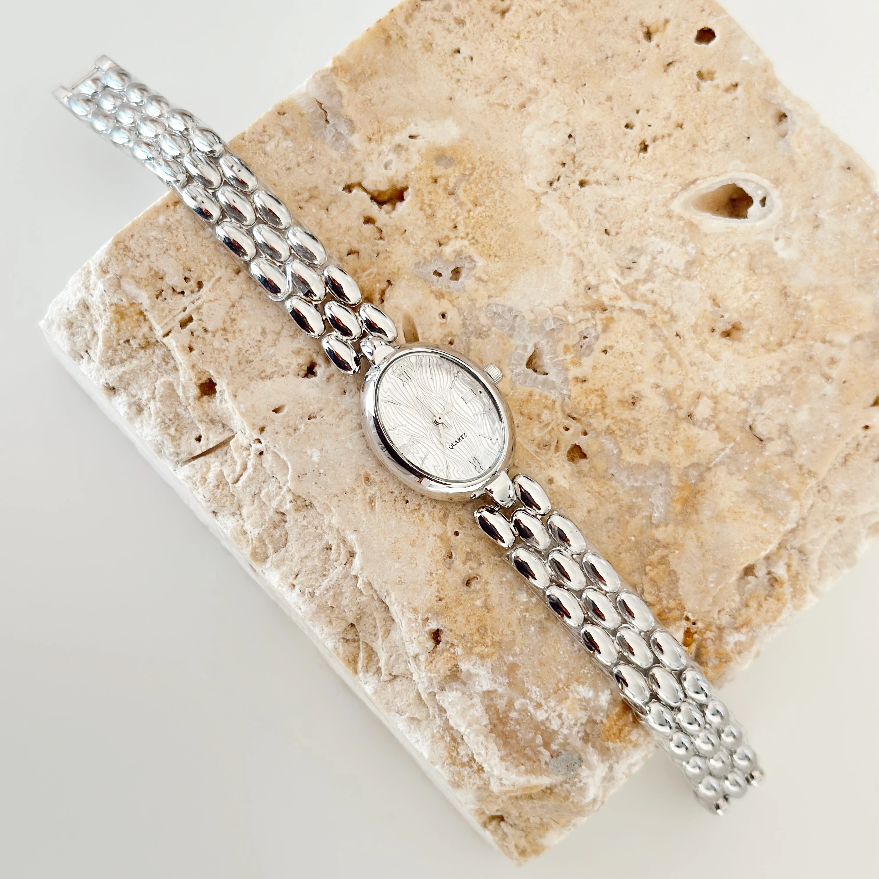 Turias Beyaz Gümüş Saat