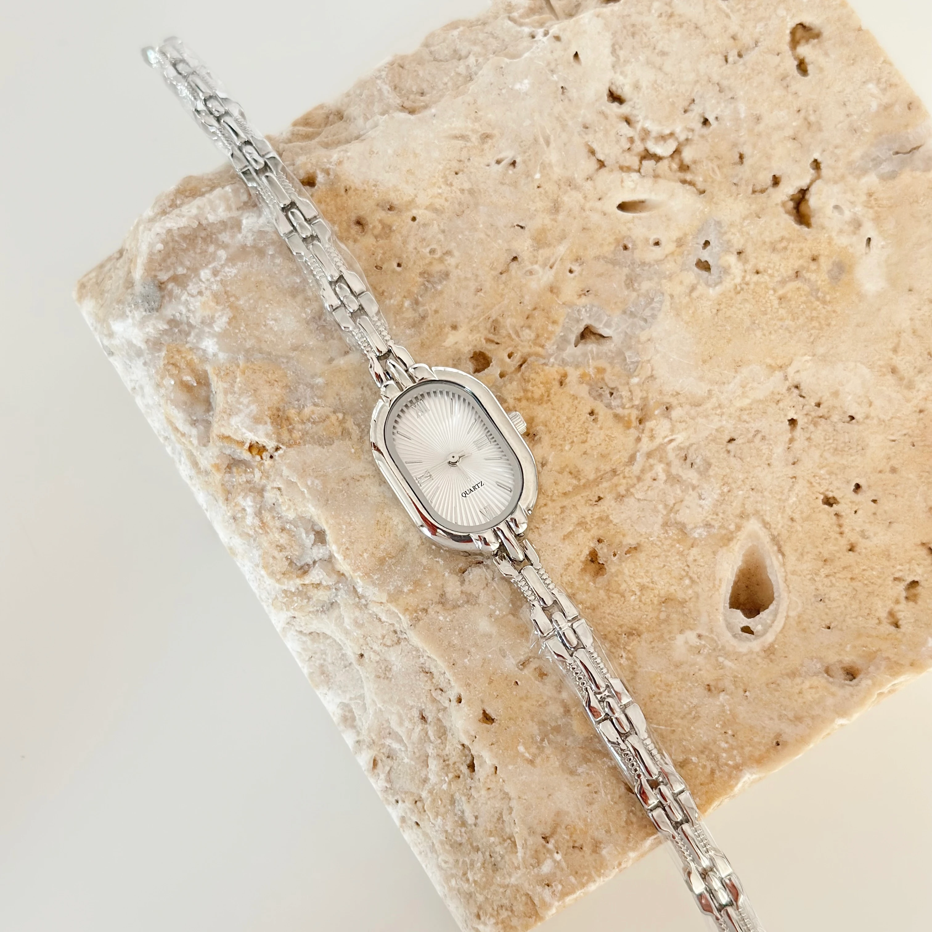 Claro Gümüş Saat Beyaz