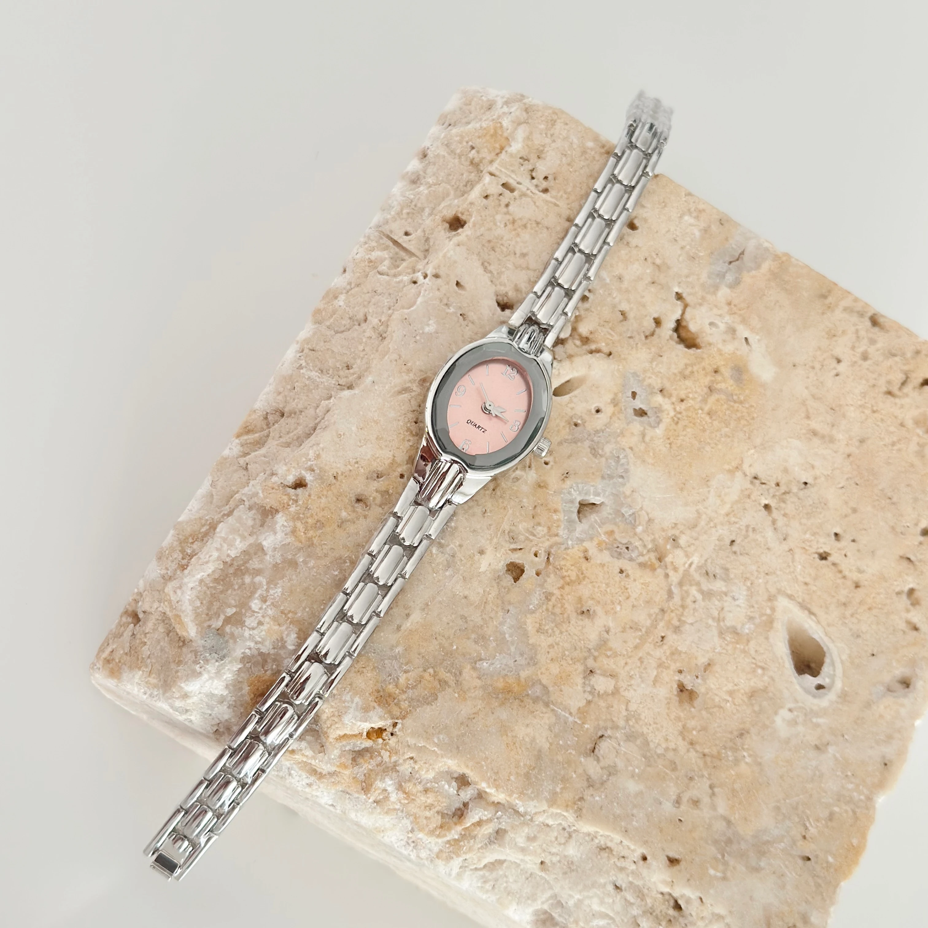 Rive Gümüş Saat Pembe