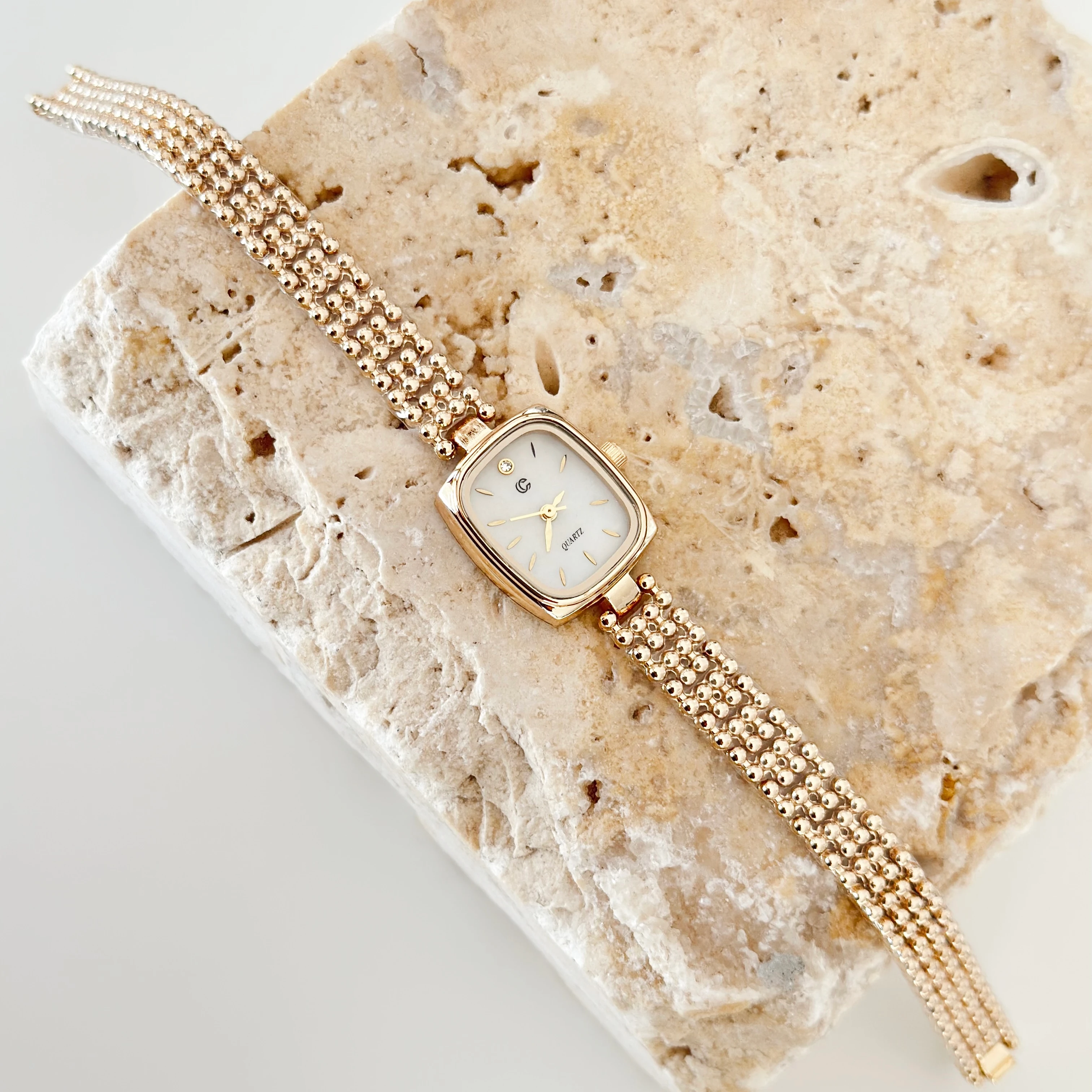 Sion Gold Saat Beyaz