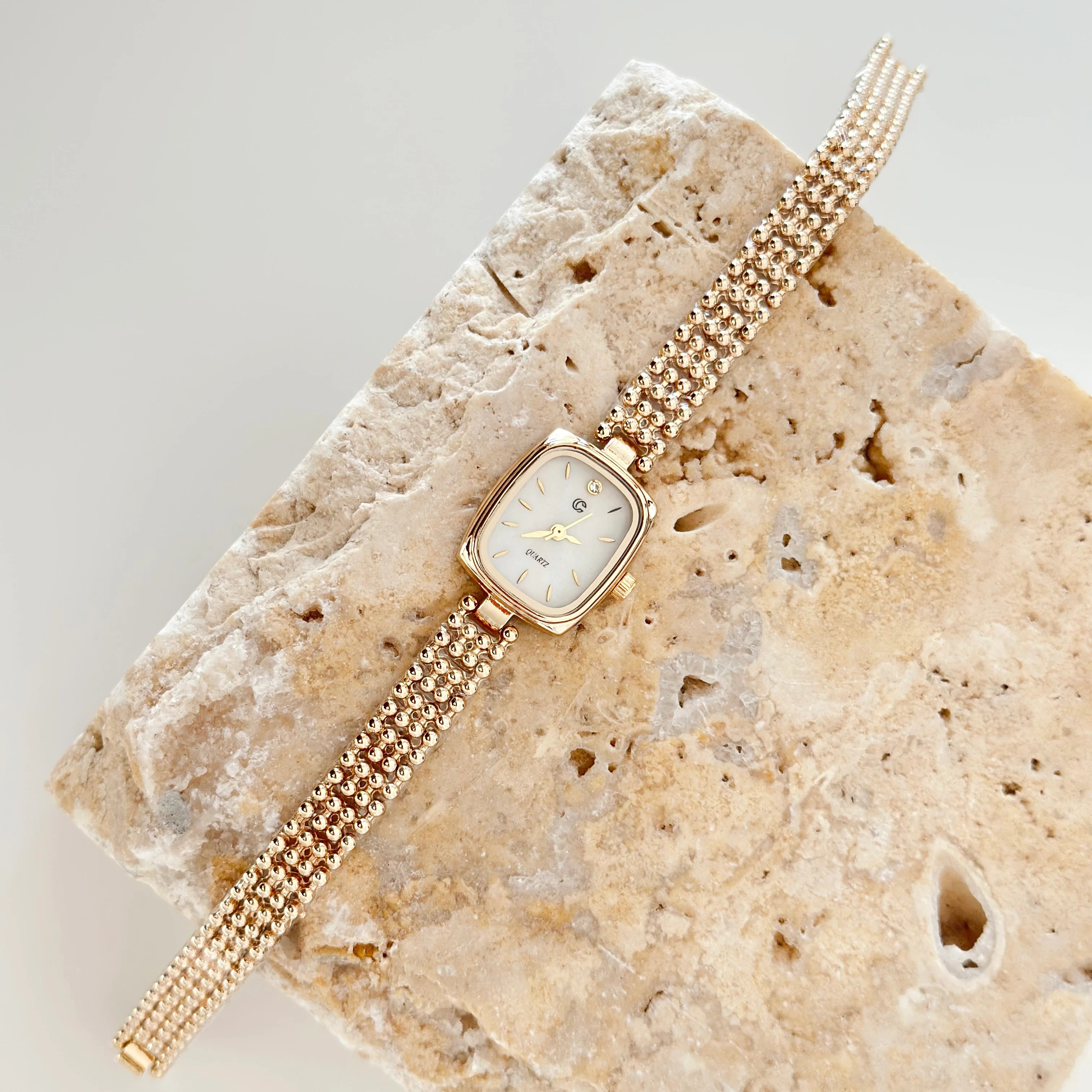 Sion Gold Saat Beyaz