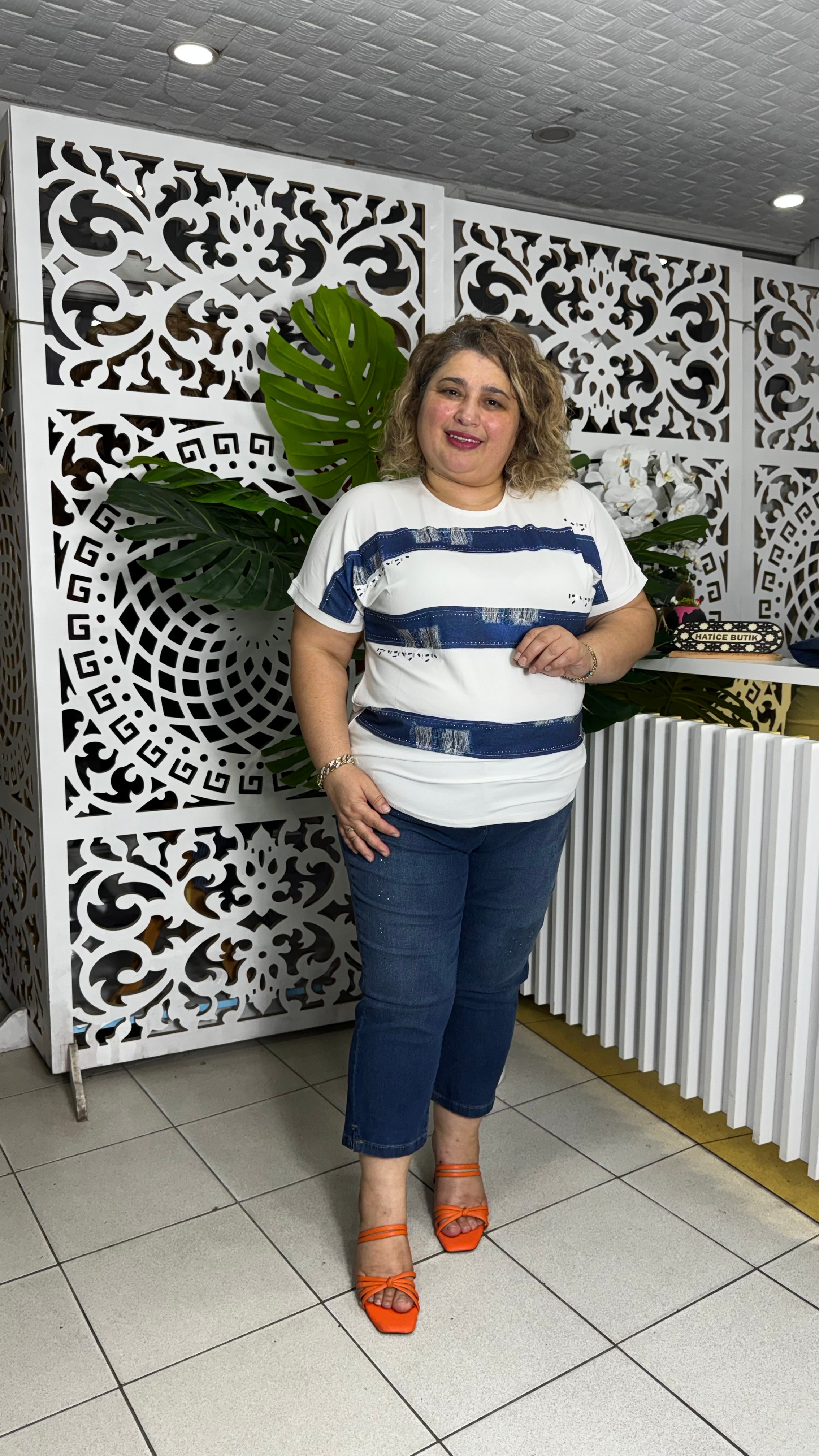 TAŞ DEYATLI ESNEK KOT KAPRİ MAVİ