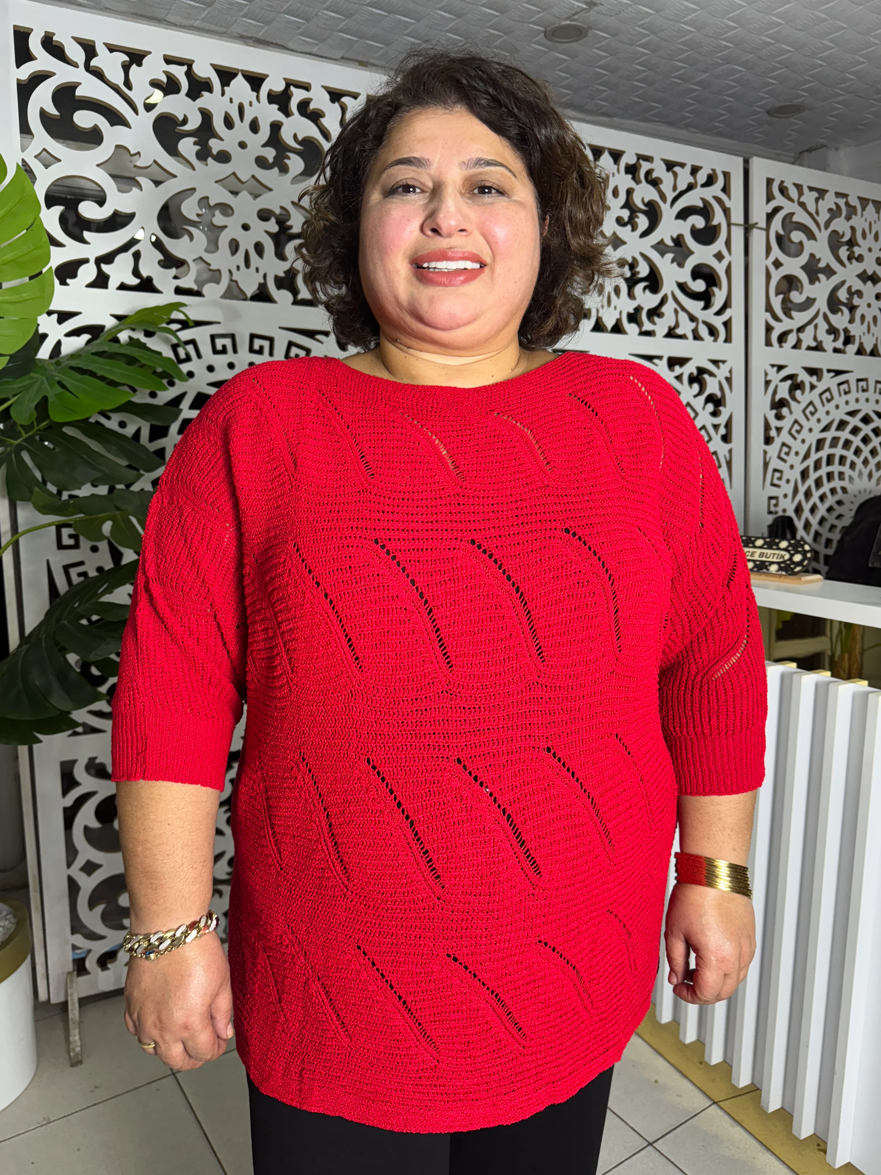 BÜYÜK BEDEN MERSERİZE DALGA DESEN TRİKO