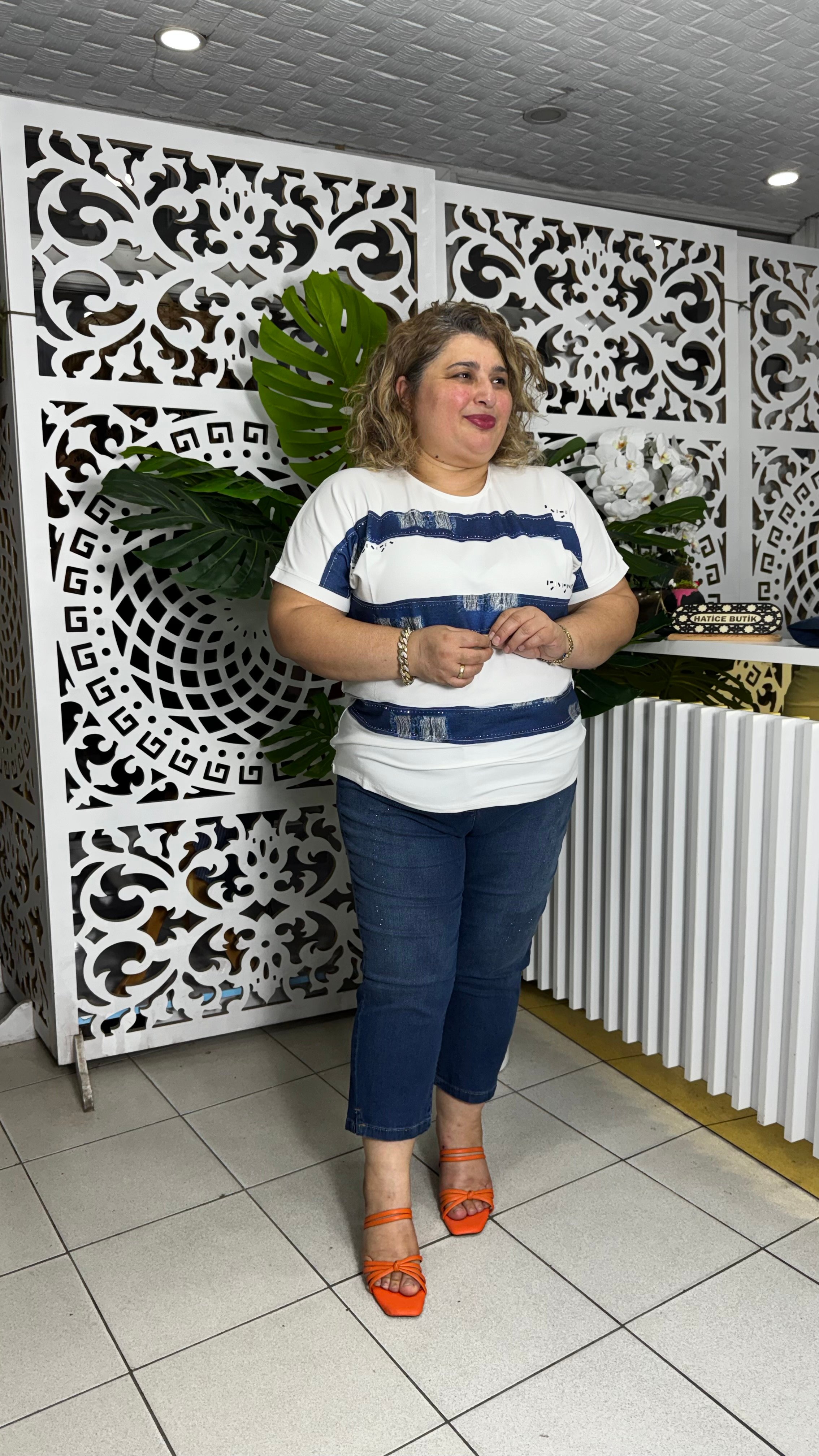 TAŞ DEYATLI ESNEK KOT KAPRİ MAVİ