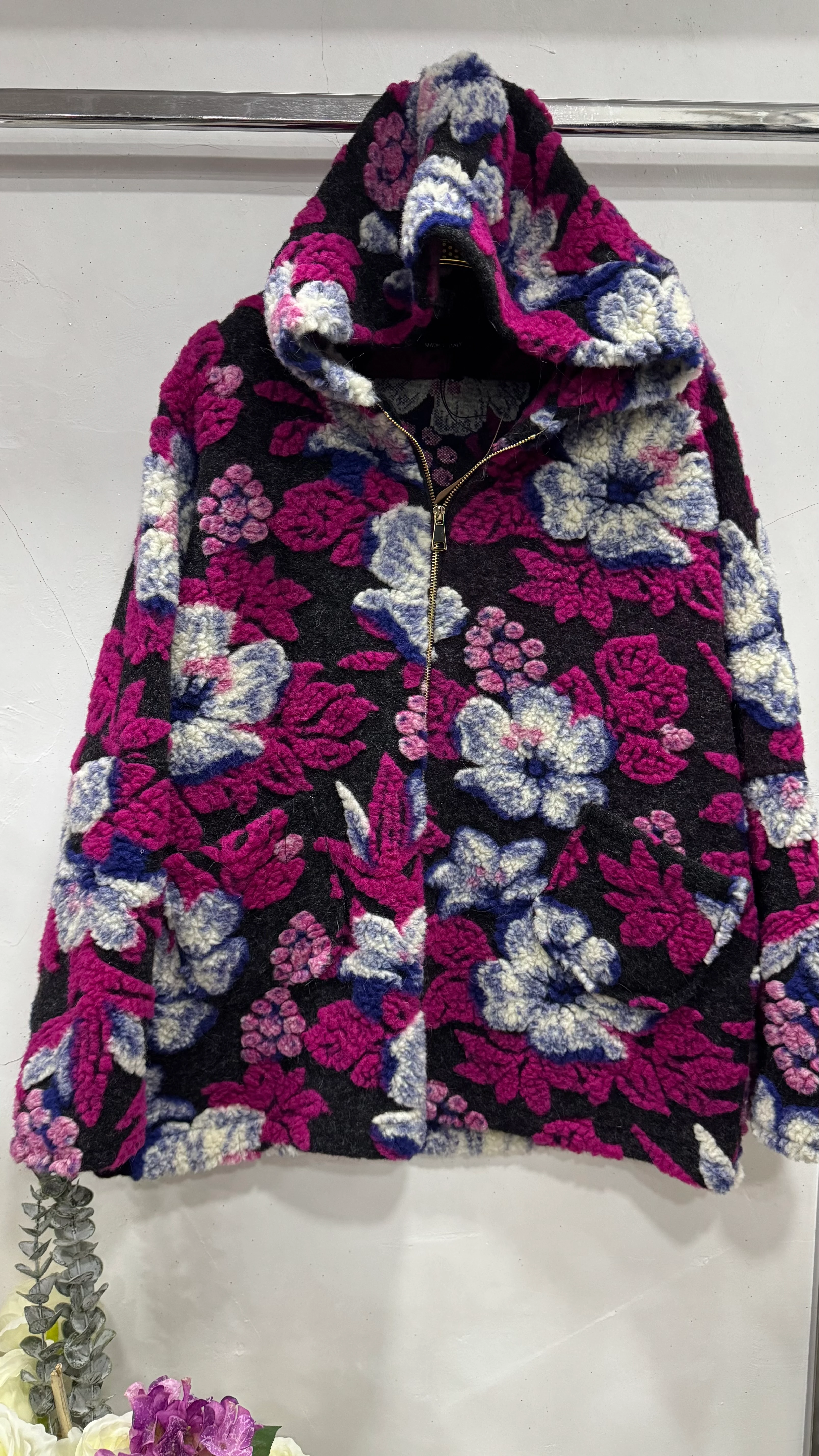 BÜYÜK BEDEN İTALYAN KEÇE MONT - FUŞYA