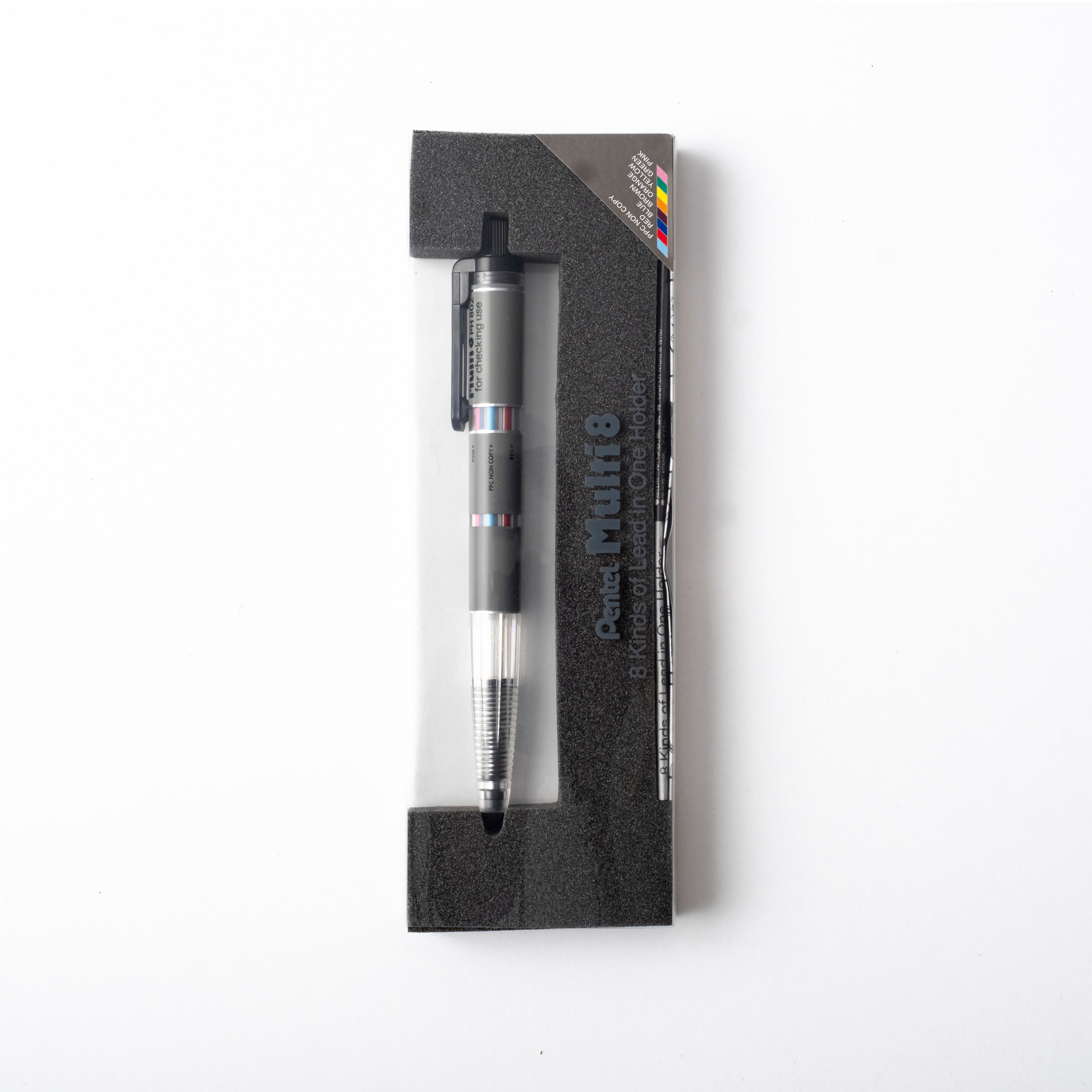 Pentel Multi 8 Mekanik Kalem – 8 Renkli 2 mm Kurşun