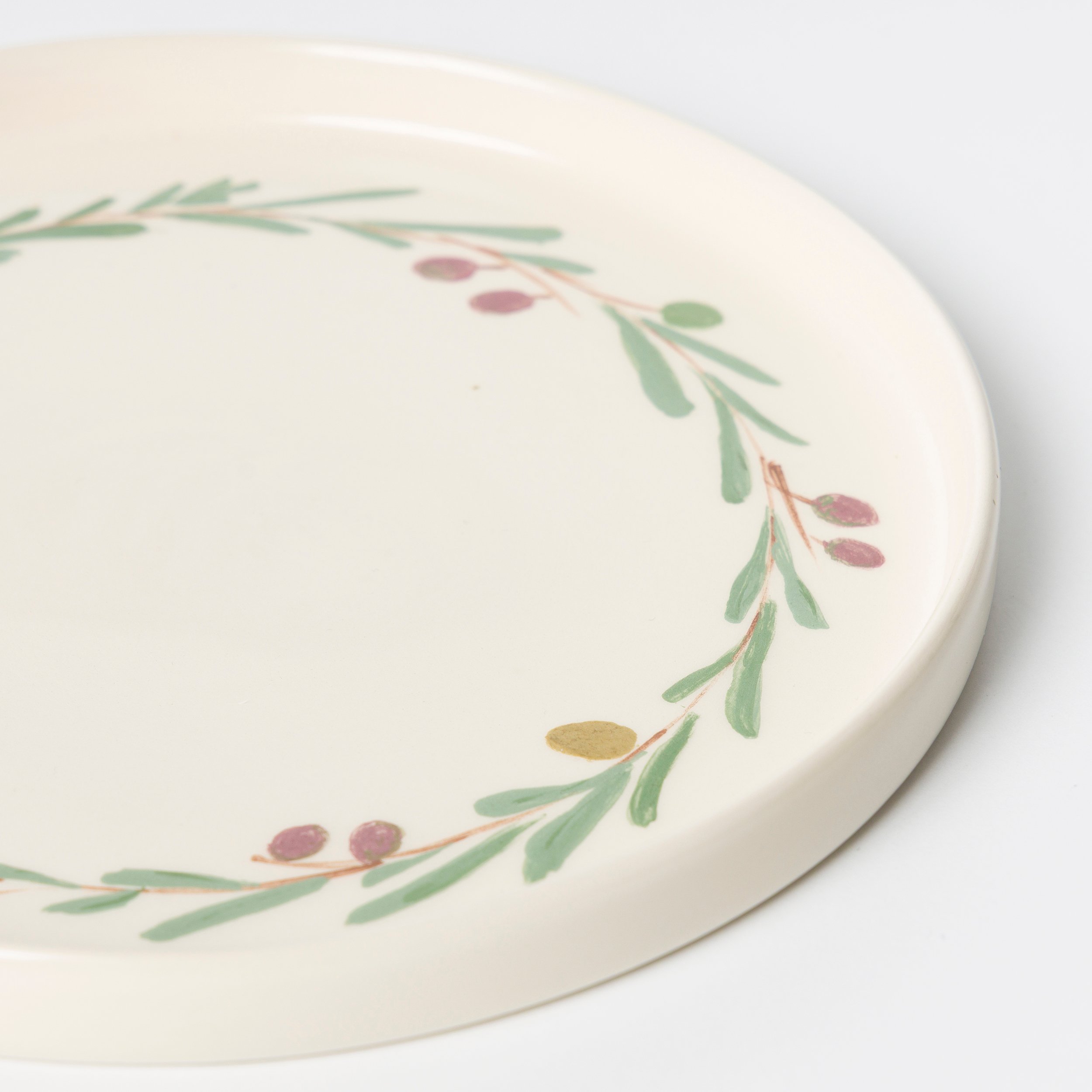 Zeytin Detaylı Karya Tabak