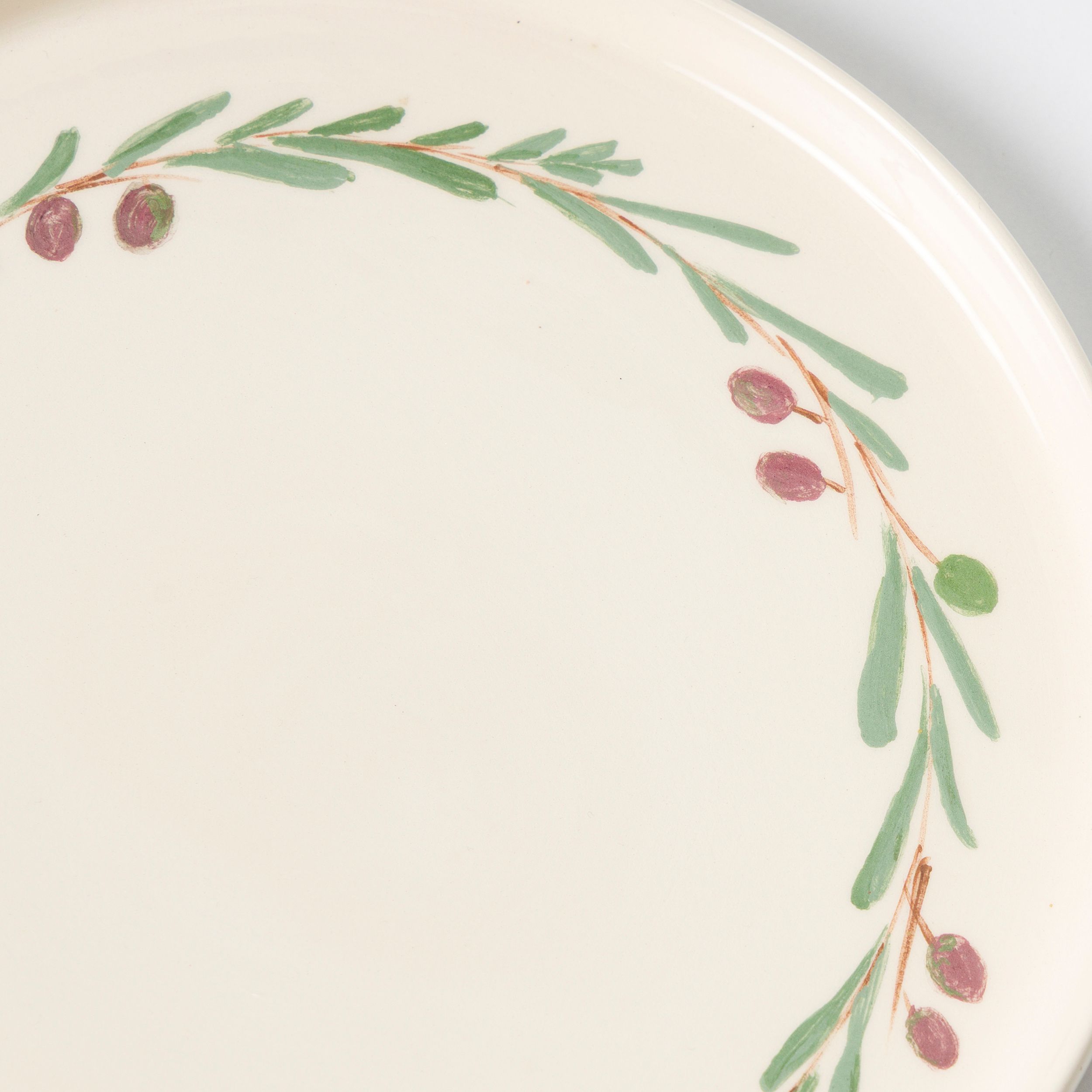 Zeytin Detaylı Karya Tabak