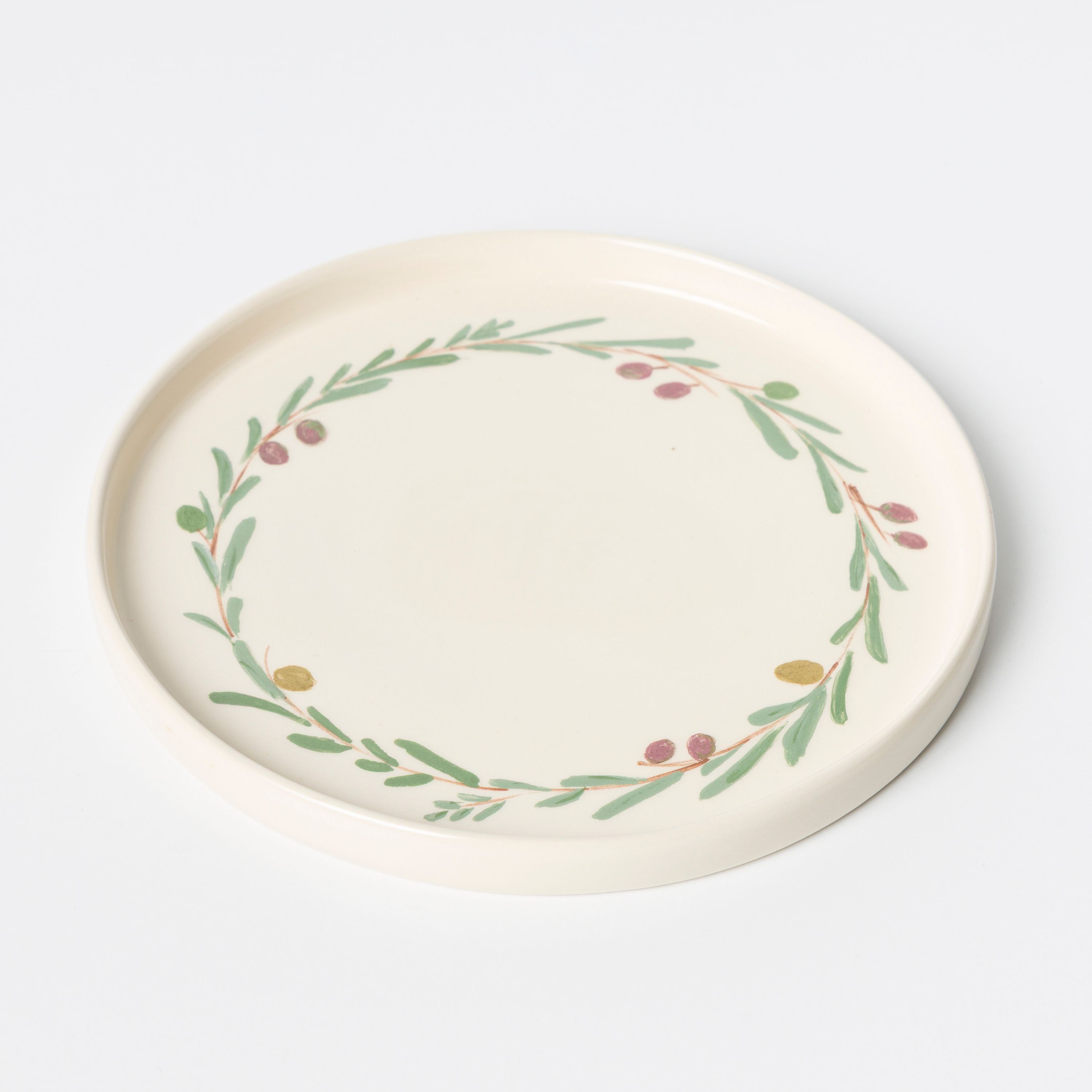 Zeytin Detaylı Karya Tabak