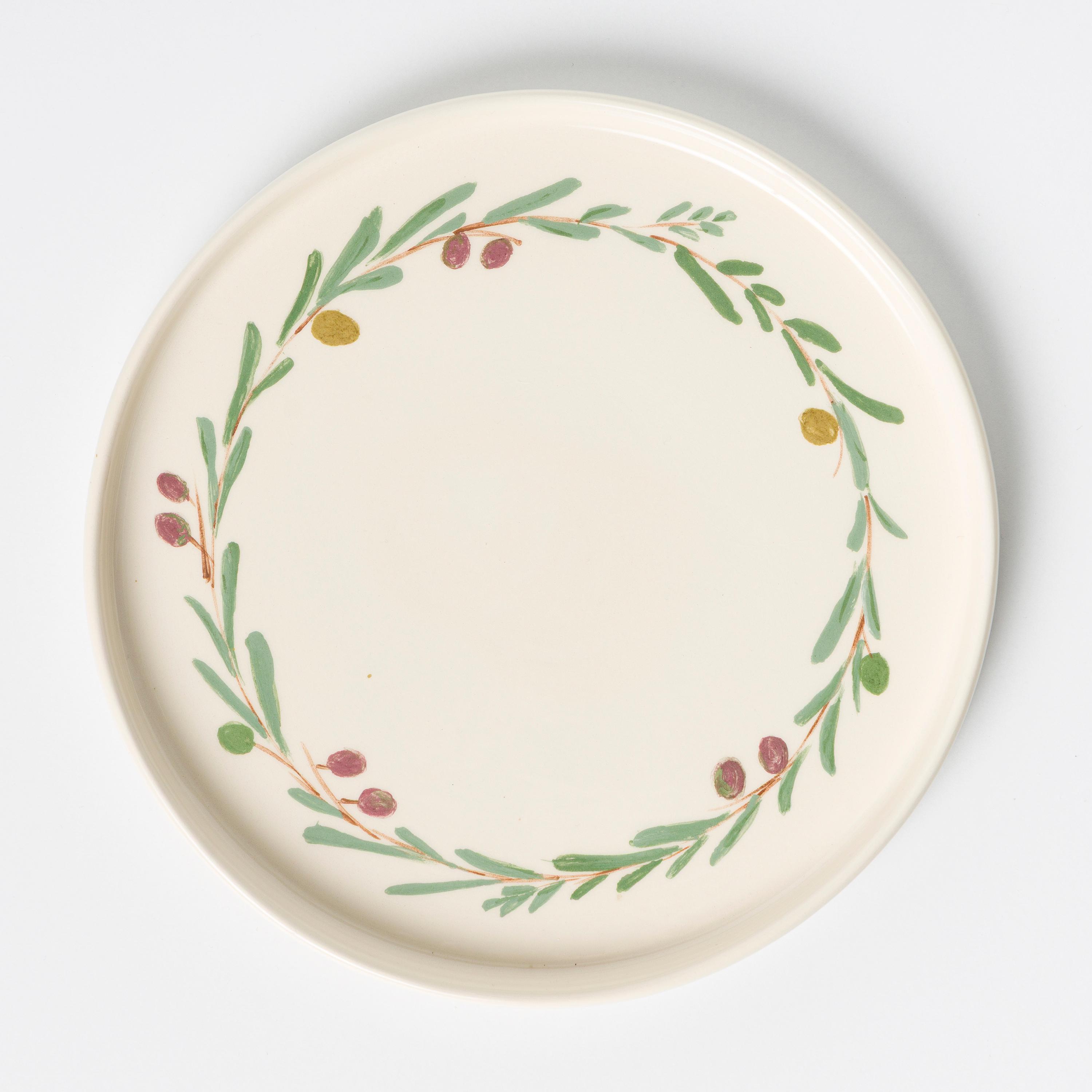 Zeytin Detaylı Karya Tabak