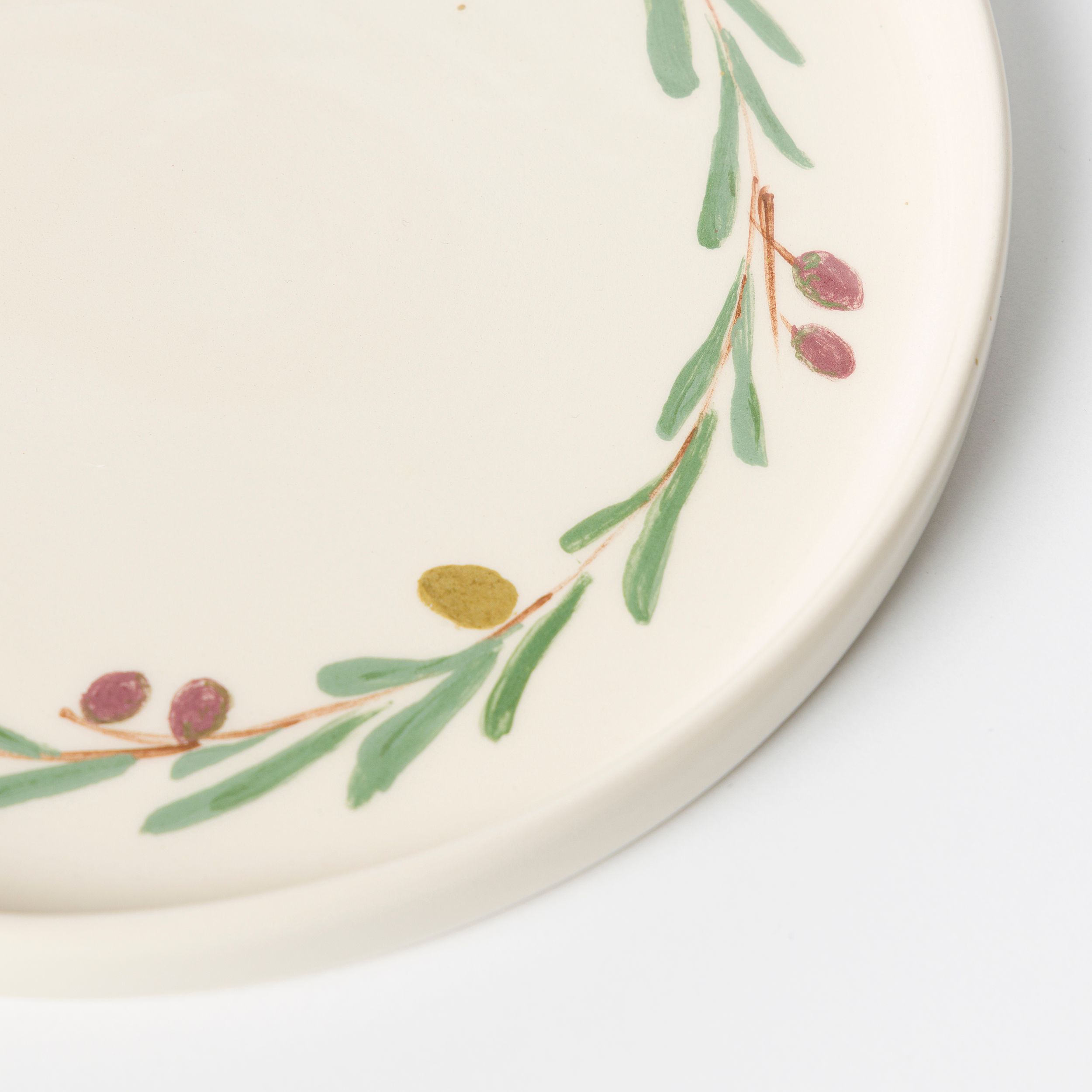 Zeytin Detaylı Karya Tabak