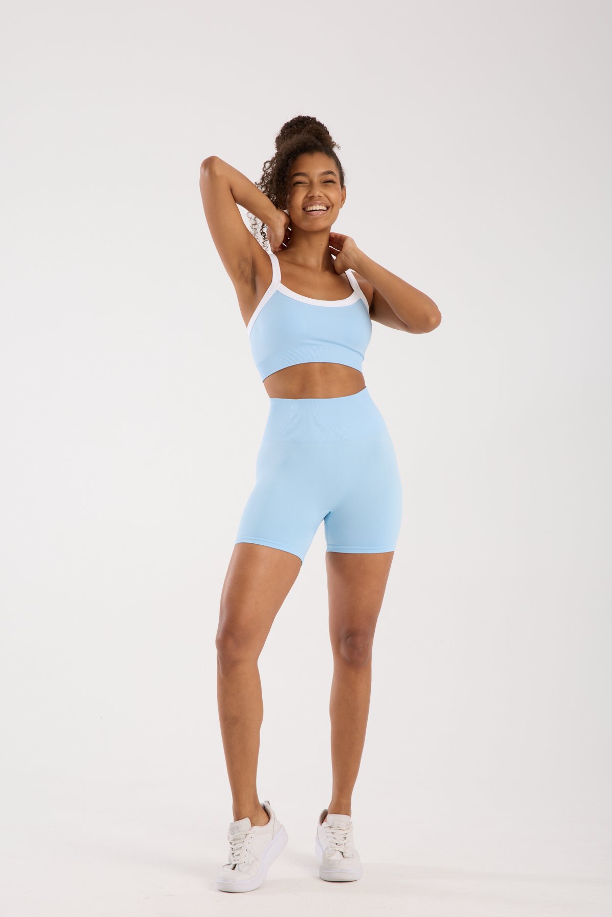 Seamless/Dikişsiz Toparlayıcı Push Up Spor Büstiyer Şort Takım