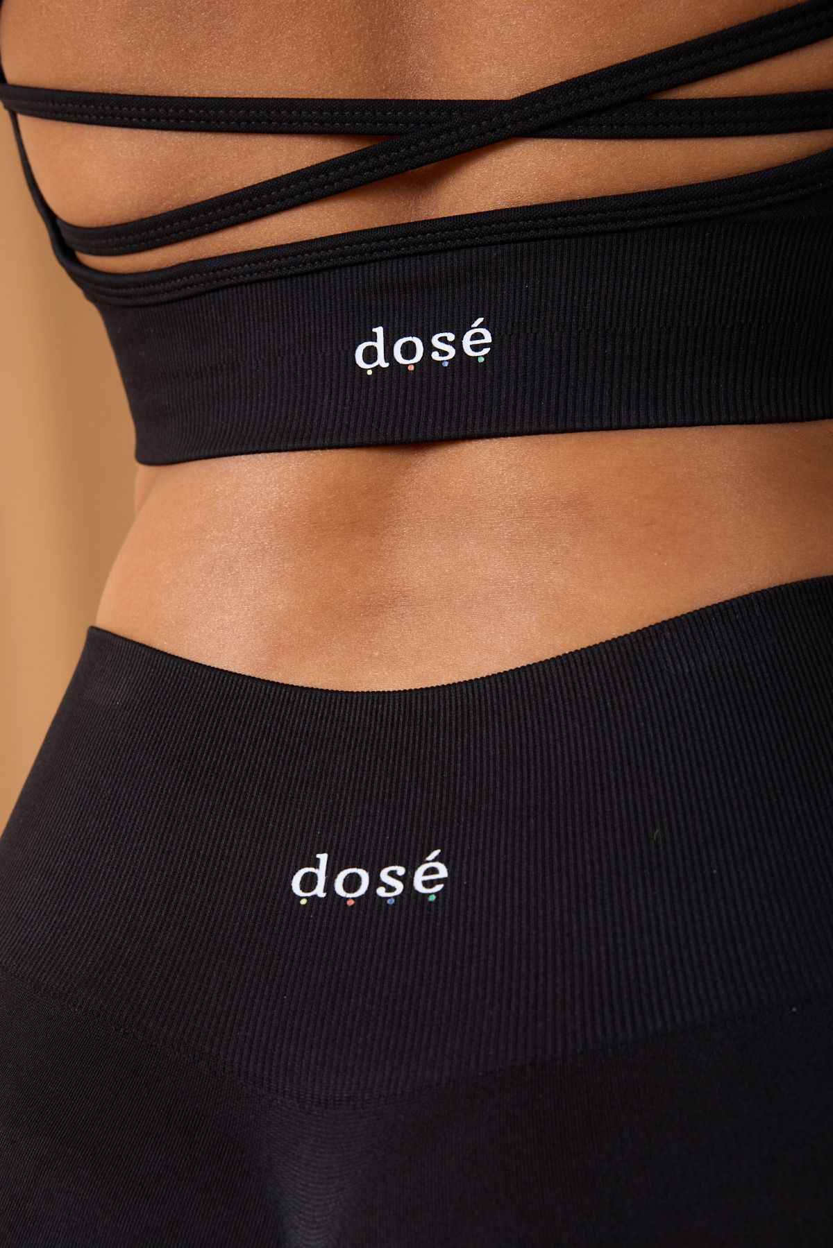 Dosé Noir Seamless/Dikişsiz Toparlayıcı Push Up Tayt Büstiyer Takım