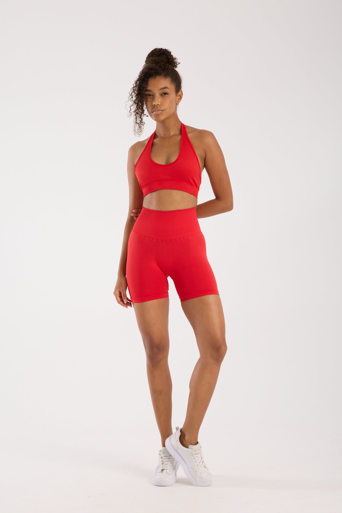 Seamless/Dikişsiz Toparlayıcı Push Up Spor Büstiyer Şort Takım