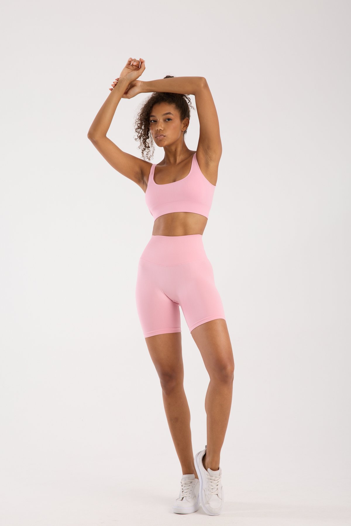 Seamless/Dikişsiz Toparlayıcı Push Up Spor Büstiyer Şort Takım