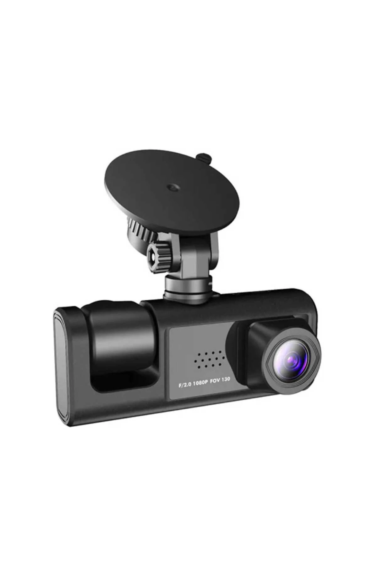 AKİLLİ99 - 2 inç IPS ekran Dash kamera 1080P HD 3lü Lens araba kara kutusu kayıt Wifi araba kamera