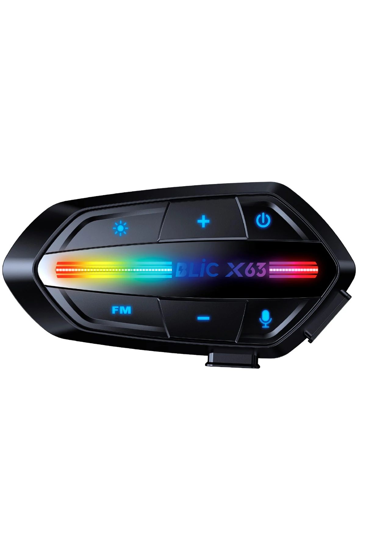 X63 Kablosuz Bluetooth Motosiklet Kask Kulaklığı - IP67 Su Geçirmez Intercom Rgb Işıklı main variant image