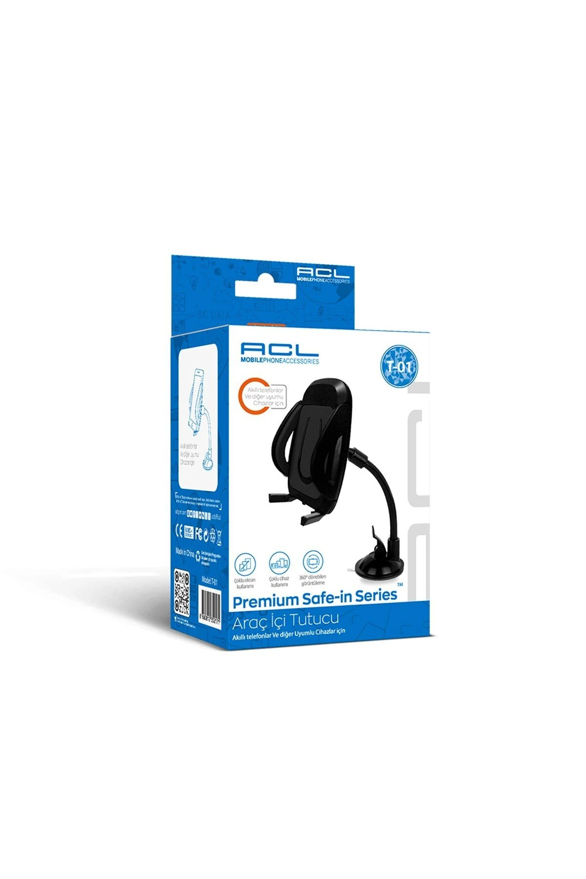 T-01 Torpido İçin 360° Dönebilen Vantuzlu Araç İçi Tutacak image