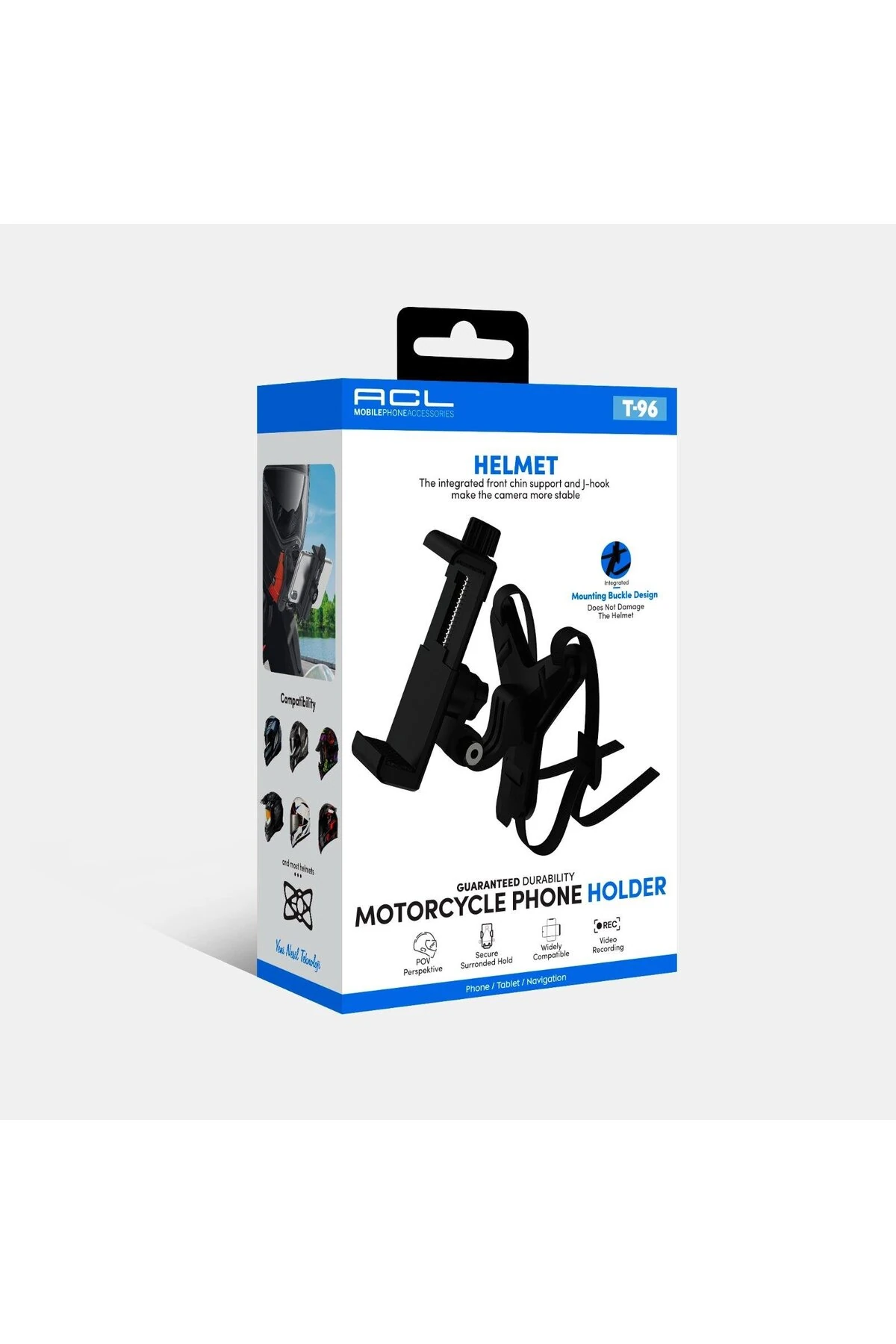 T-96 Motosiklet Telefon Tutucu | Dönebilen Gidon Tipi Sabit ve Güçlü Kavrama Aparatı