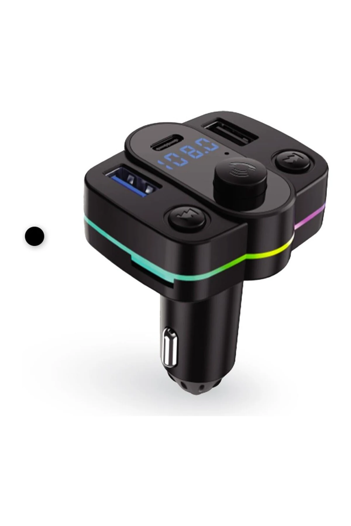 AFT-11 Rgb Type-C Fm Transmitter Müzik Oynatıcı Kablosuz Bağlantı - Araç Şarjı main variant image