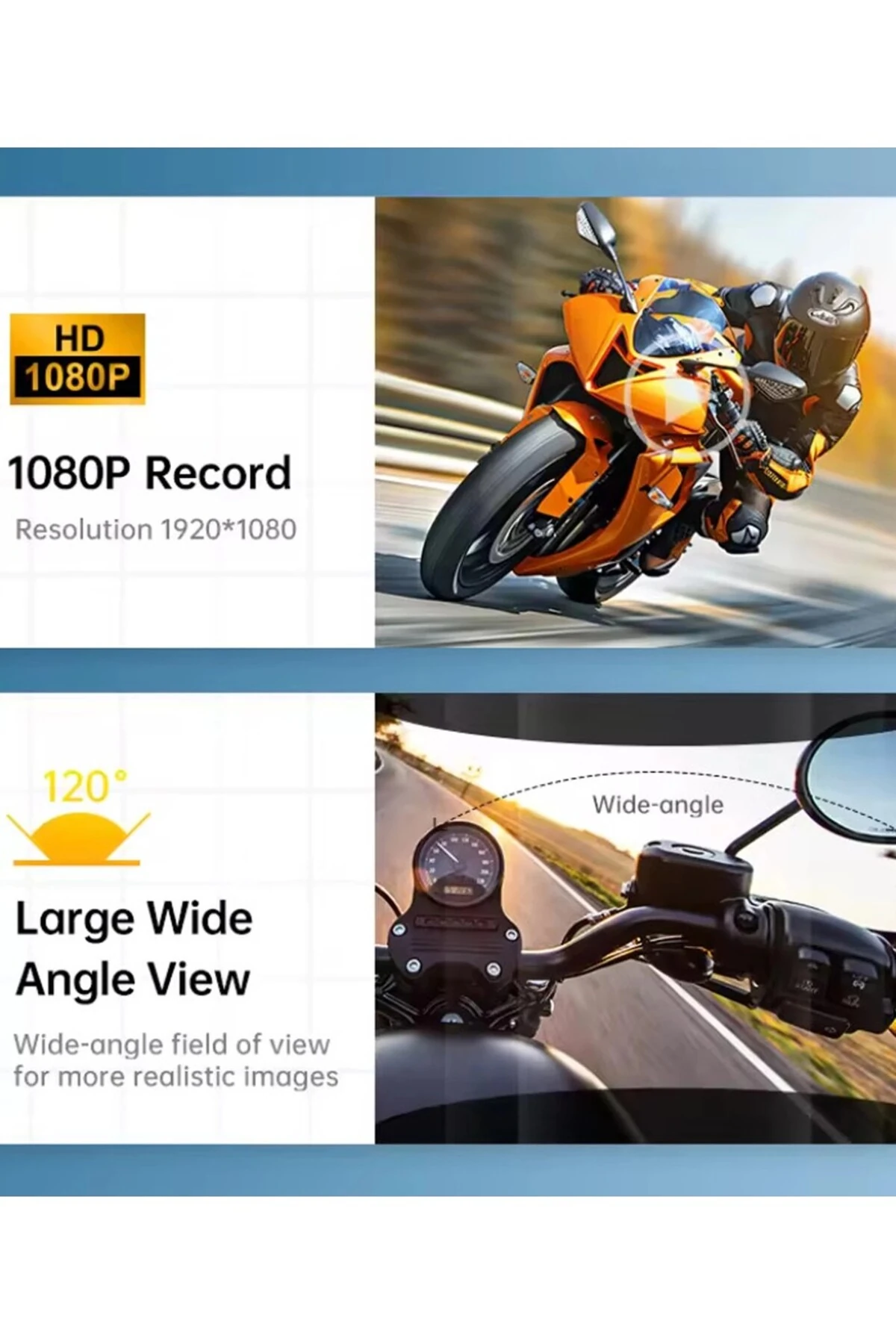 Q29 Motosiklet Kask Bluetooth Kulaklık Eşleşmeli 1080P Kamera Geniş açı Su Geçirmez Intercom