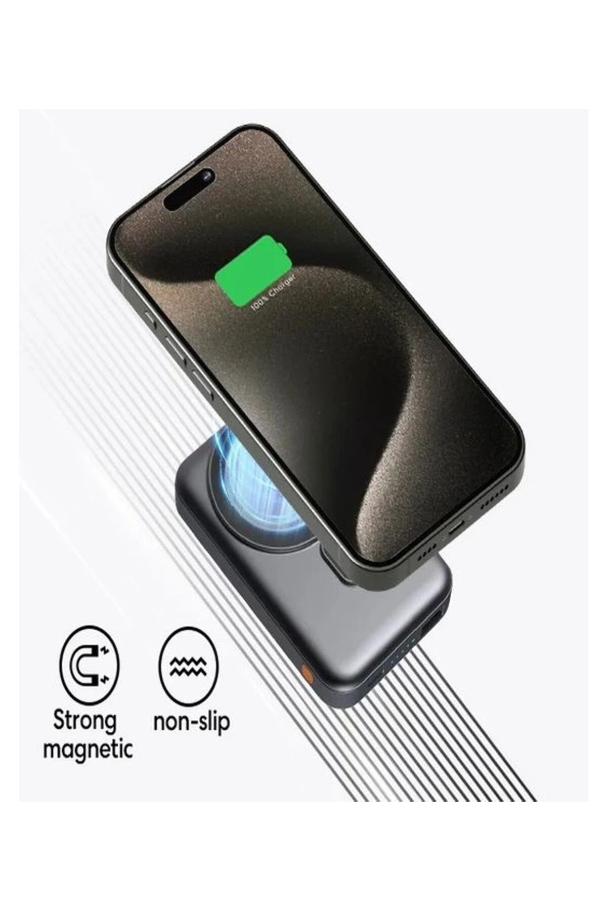 PW-103 5.000mAh 22.5W, Manyetik Type-C Girişli 1xusb-A Çıkış Powerbank