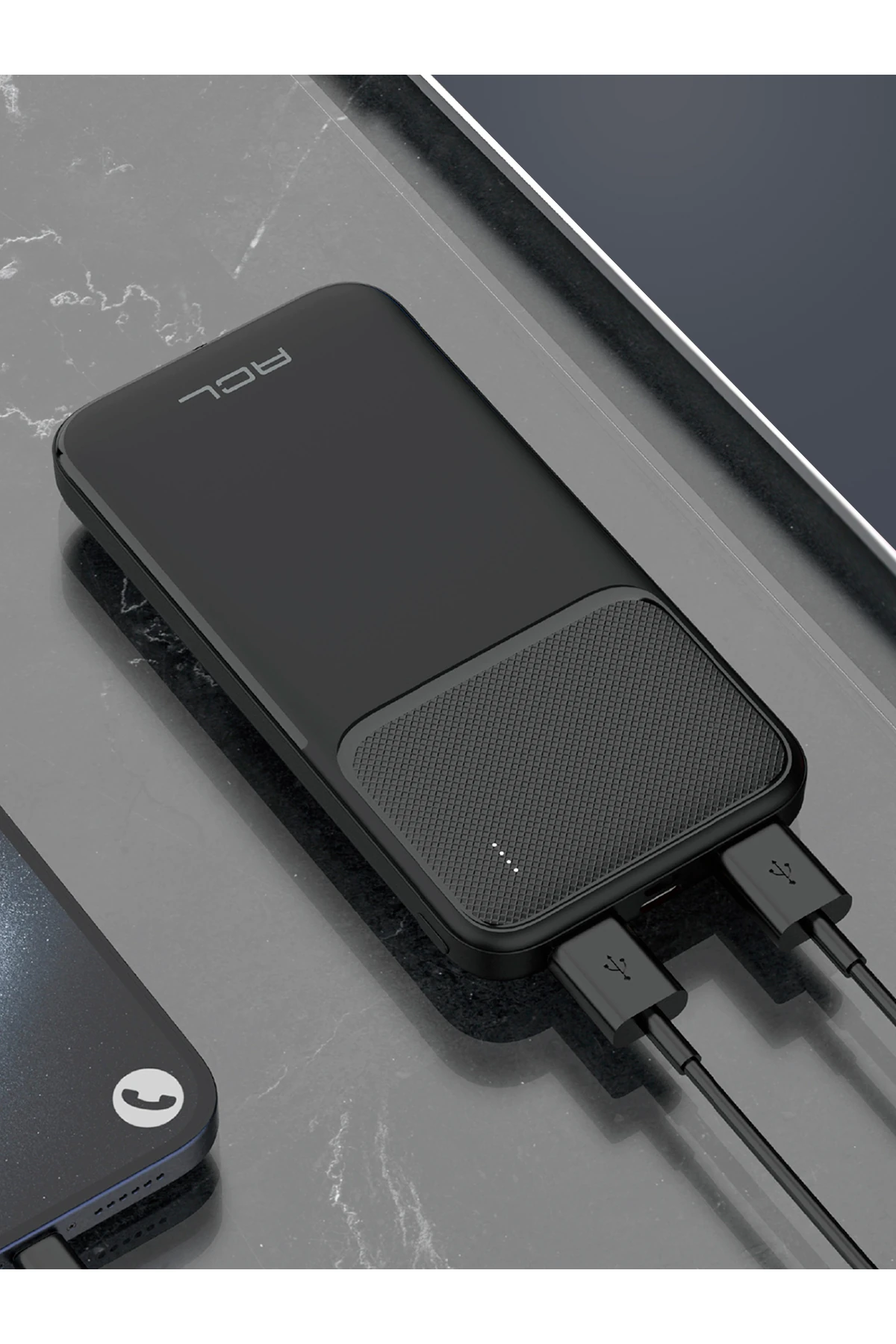 PW-99 10000mAh Powerbank Siyah | LED Göstergeli, Çift USB & Type-C Çıkışlı, Akıllı Güvenlik Sist