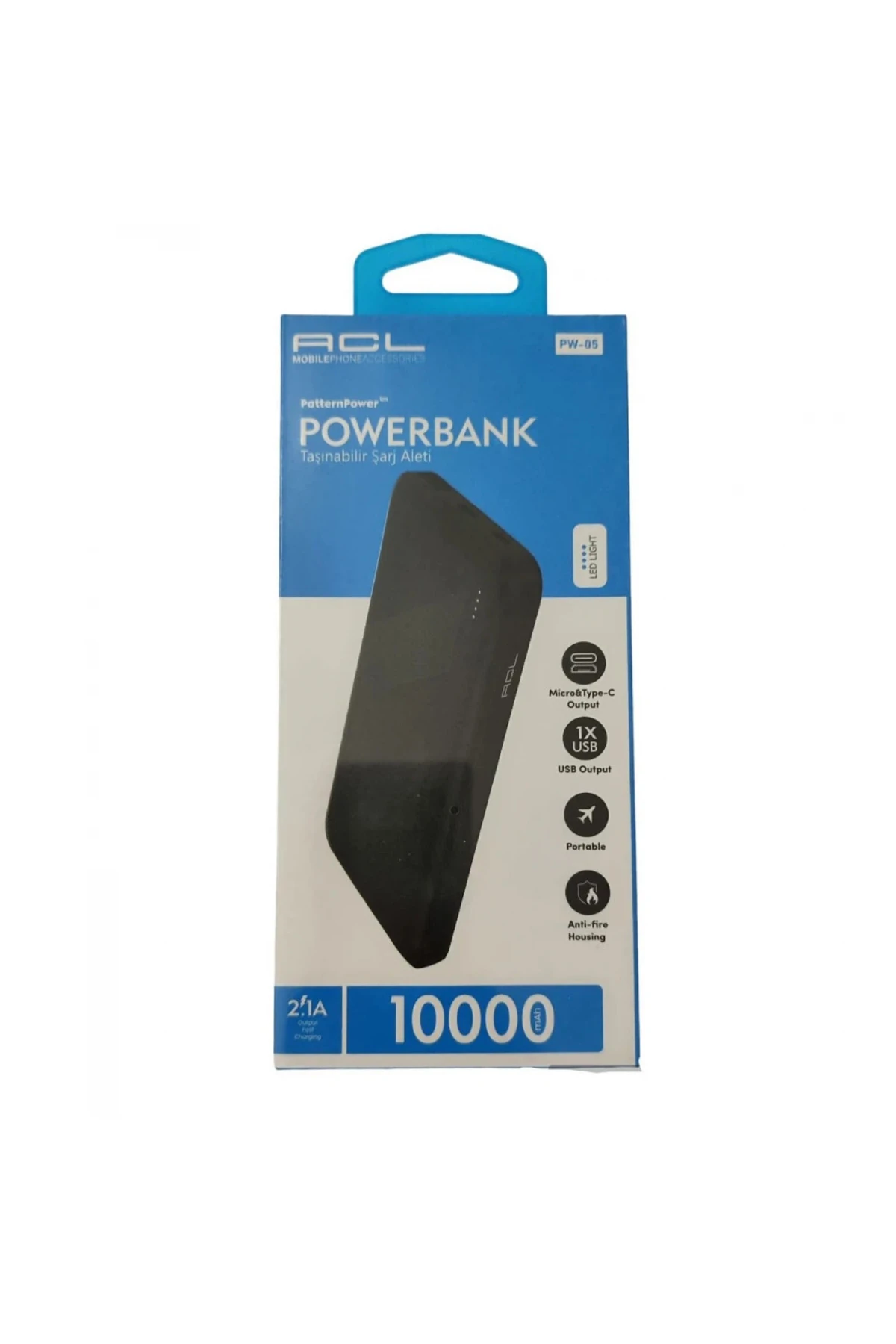 PW-104 10.000Mah Bataryası ile Taşınabilir Powerbank USB TYP-C Hızlı Şarj